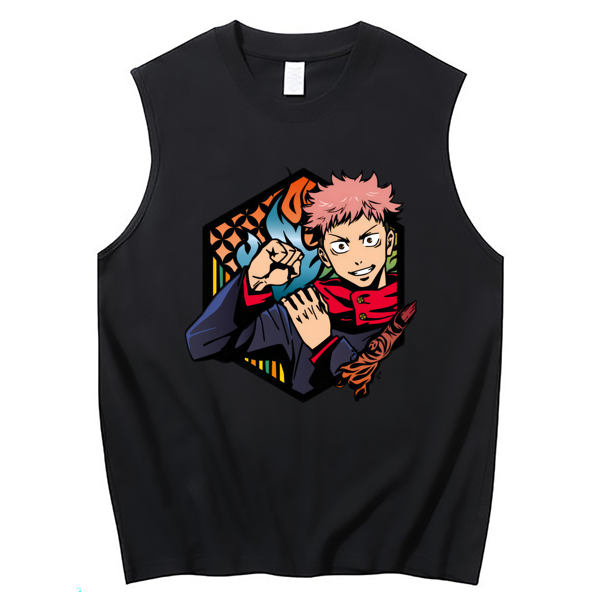 （画像用） 呪術廻戦 Jujutsu Kaisen コットン100％タンクトップ（フロントプリント）