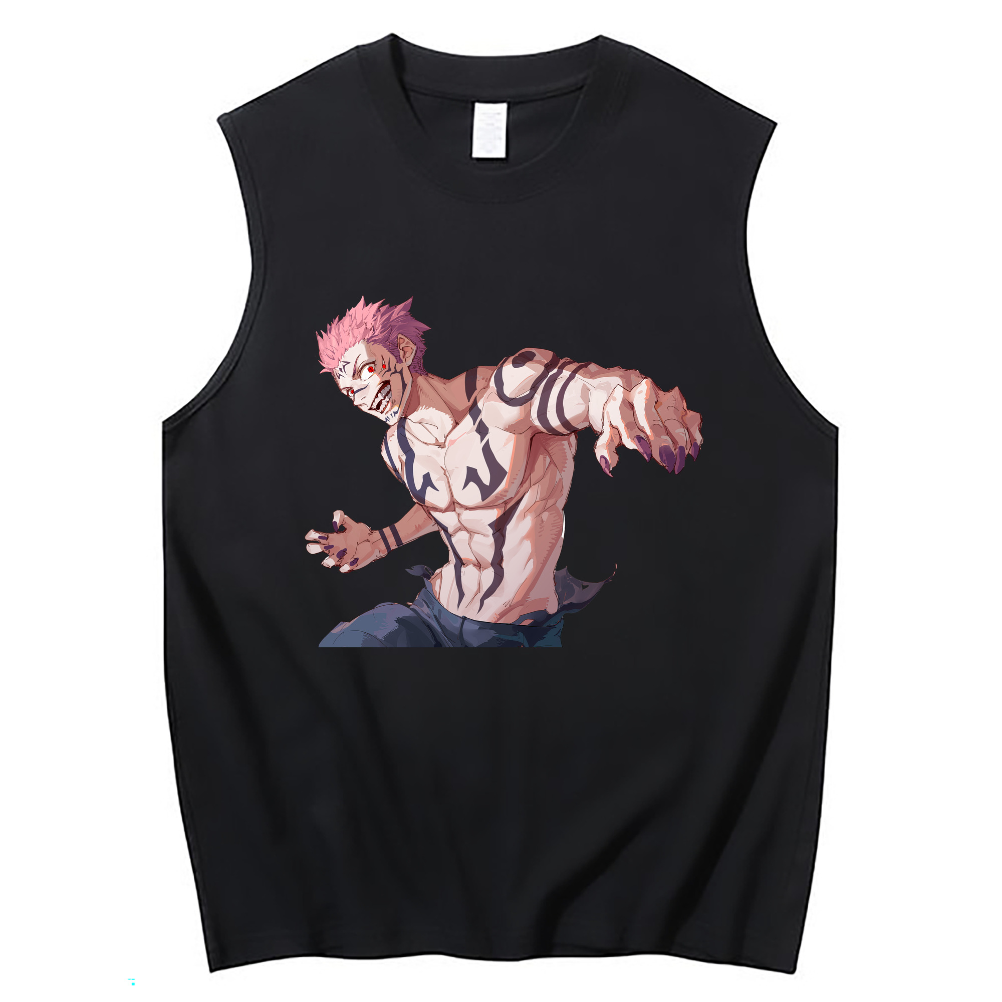 （画像用） 呪術廻戦 Jujutsu Kaisen コットン100％タンクトップ（フロントプリント）