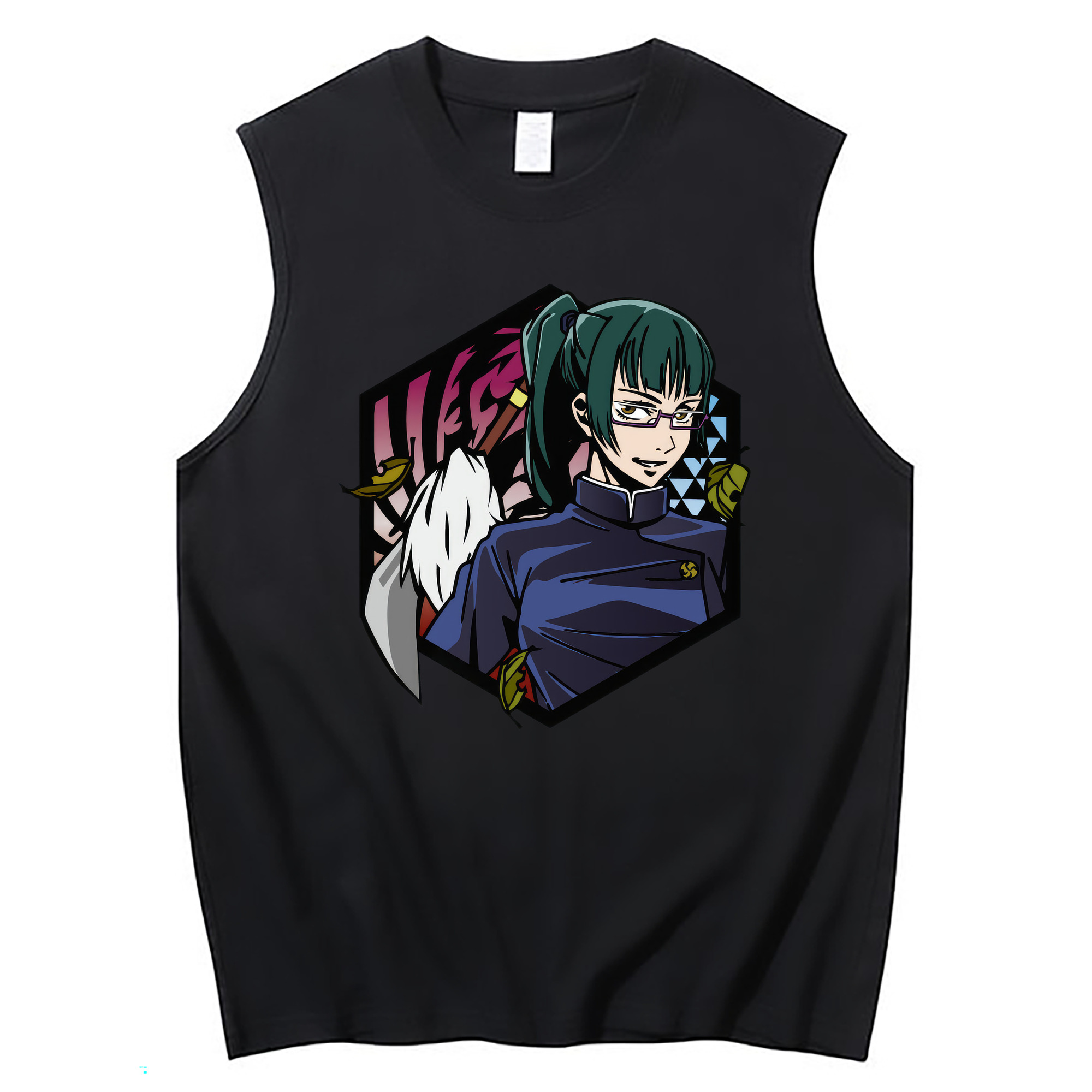 （画像用） 呪術廻戦 Jujutsu Kaisen コットン100％タンクトップ（フロントプリント）