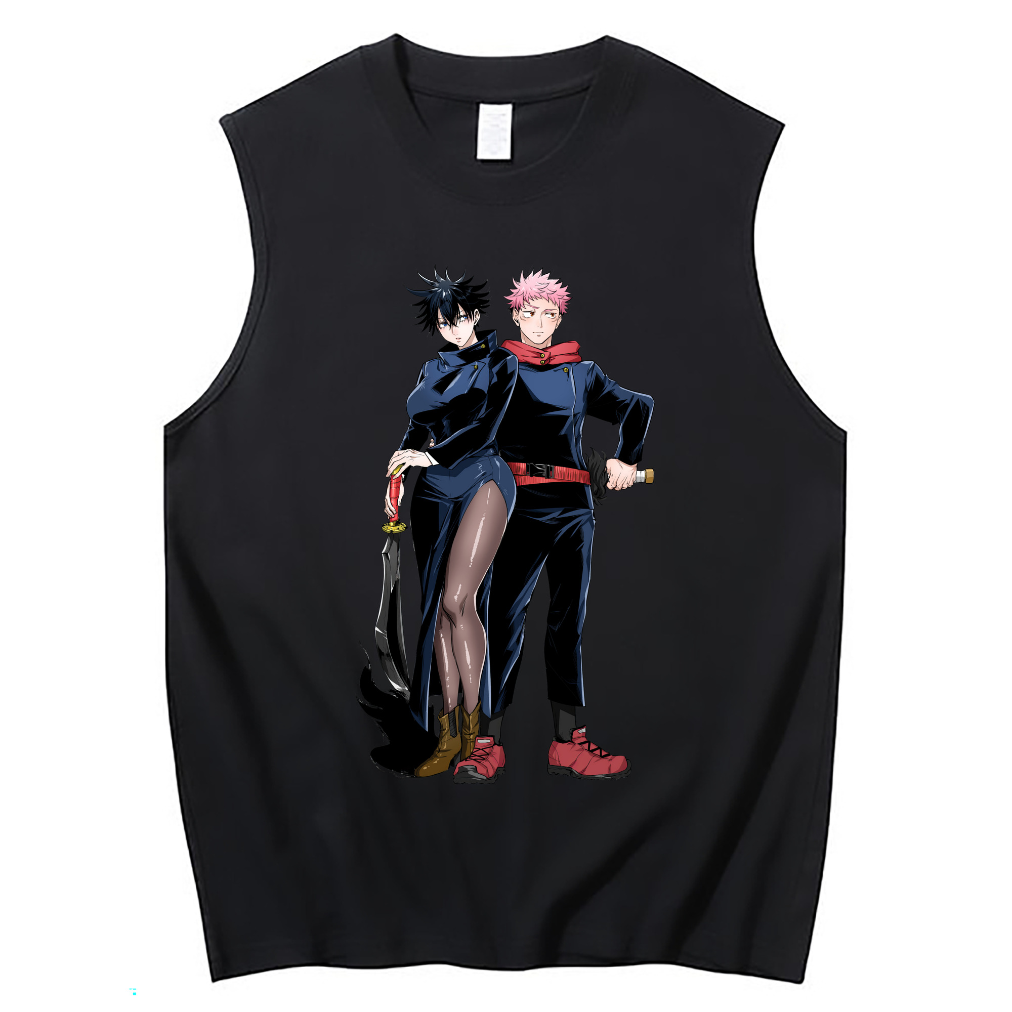 （画像用） 呪術廻戦 Jujutsu Kaisen コットン100％タンクトップ（フロントプリント）