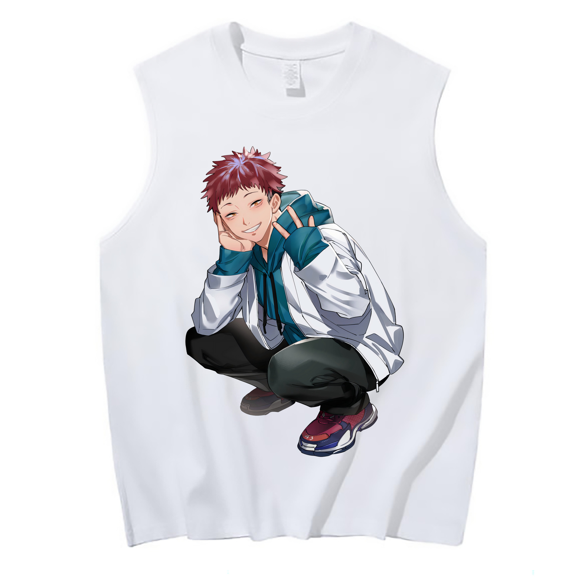 （画像用） 呪術廻戦 Jujutsu Kaisen コットン100％タンクトップ（フロントプリント）