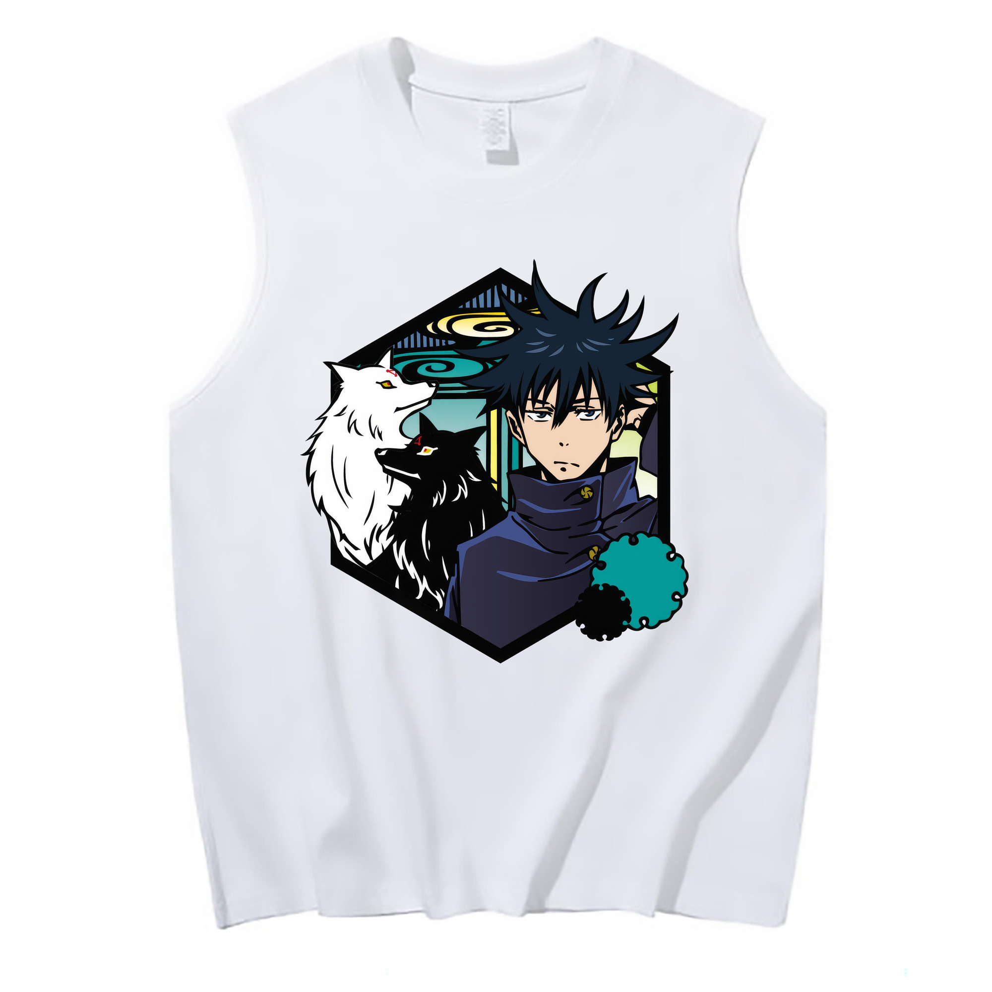 （画像用） 呪術廻戦 Jujutsu Kaisen コットン100％タンクトップ（フロントプリント）