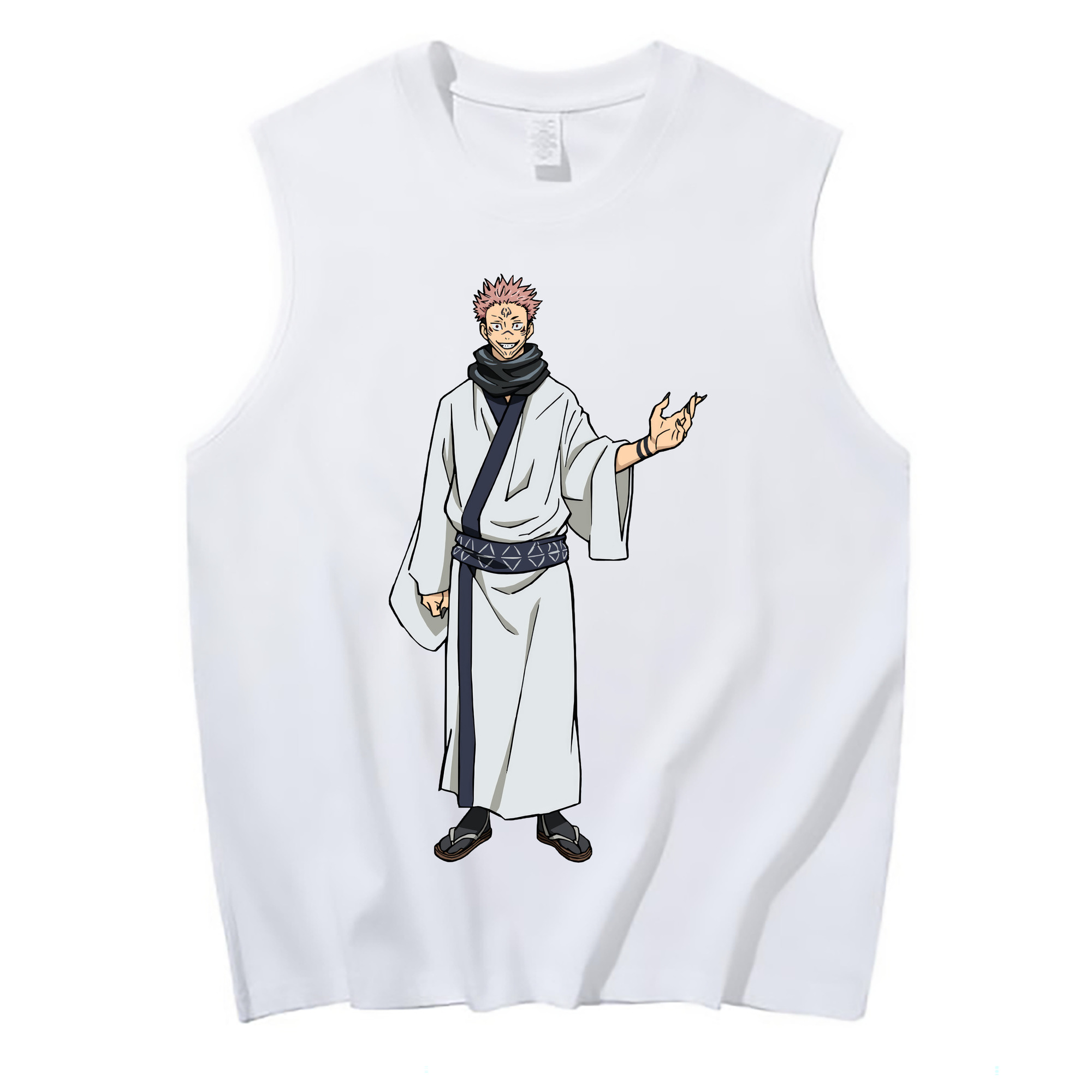 （画像用） 呪術廻戦 Jujutsu Kaisen コットン100％タンクトップ（フロントプリント）