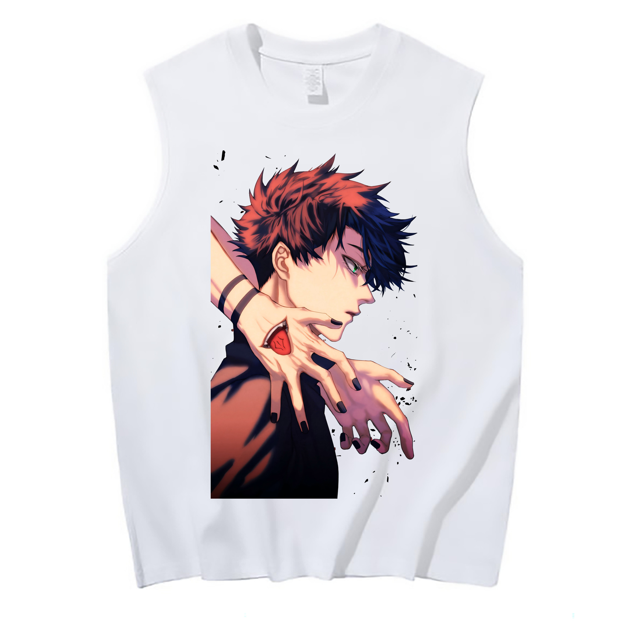 （画像用） 呪術廻戦 Jujutsu Kaisen コットン100％タンクトップ（フロントプリント）