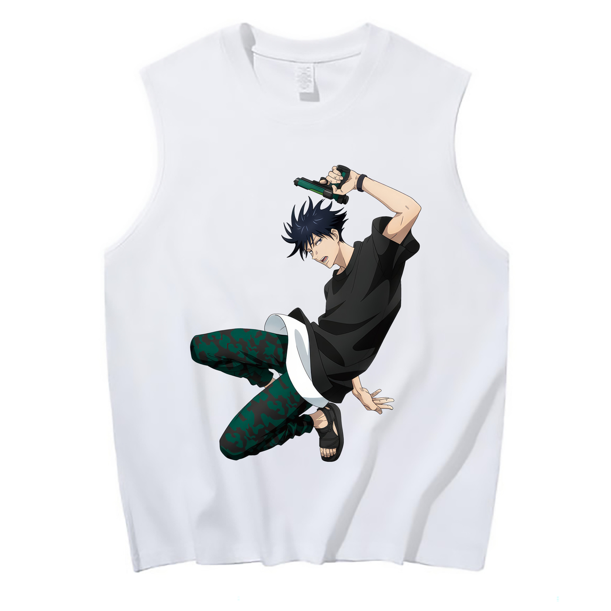 （画像用） 呪術廻戦 Jujutsu Kaisen コットン100％タンクトップ（フロントプリント）