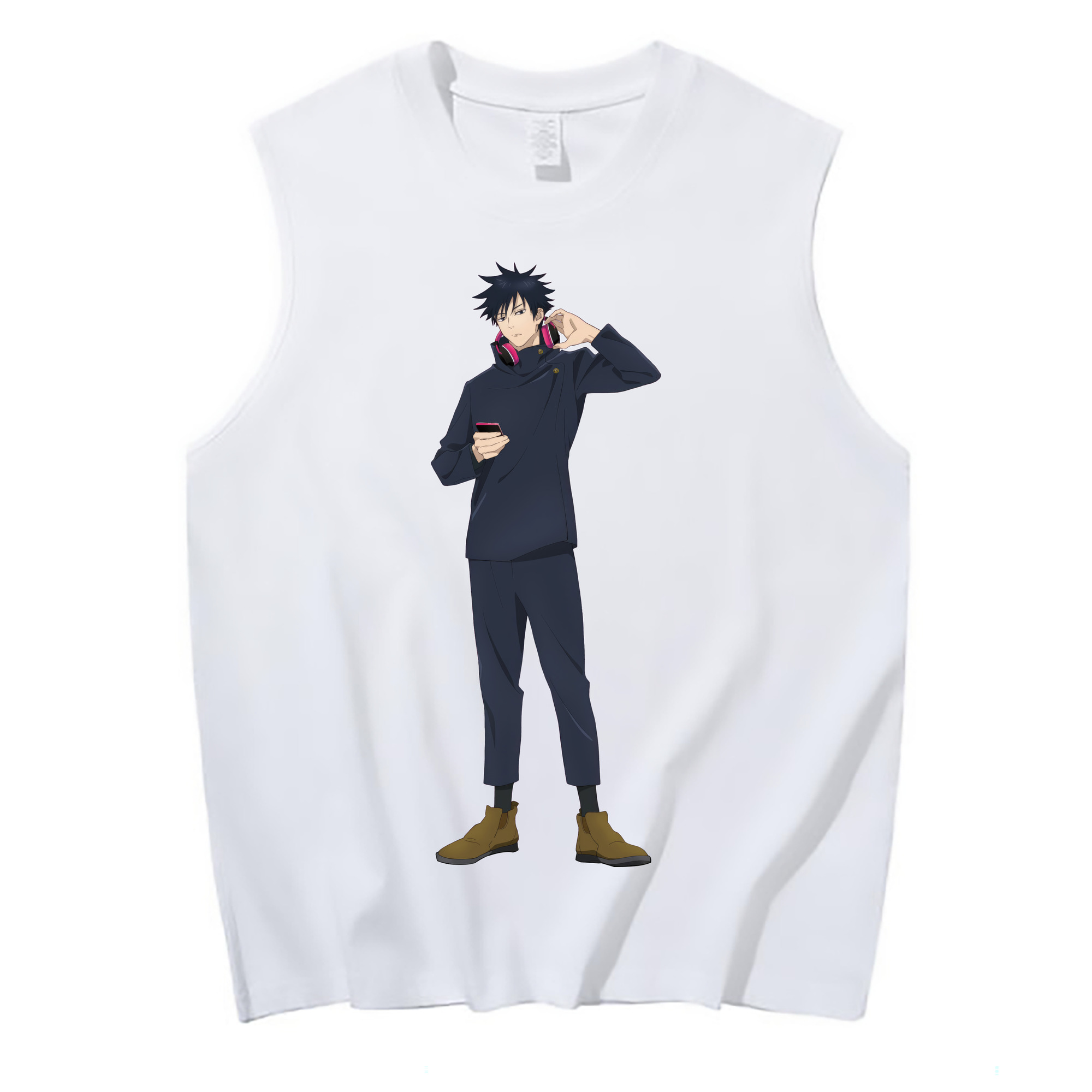 （画像用） 呪術廻戦 Jujutsu Kaisen コットン100％タンクトップ（フロントプリント）