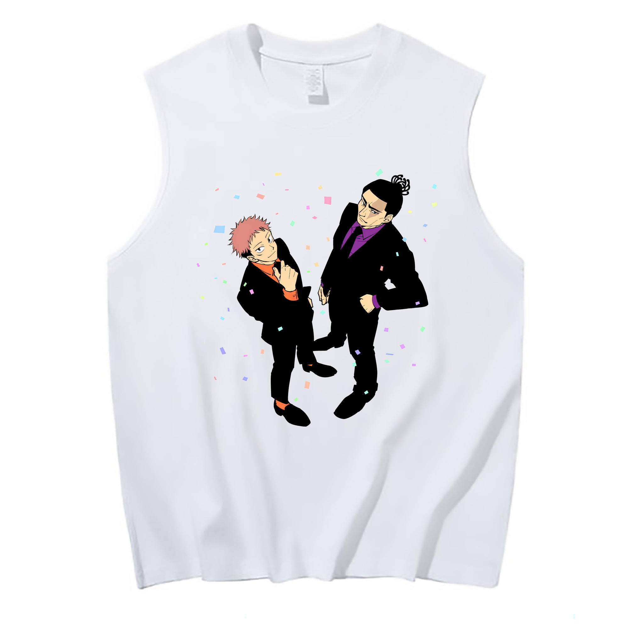 （画像用） 呪術廻戦 Jujutsu Kaisen コットン100％タンクトップ（フロントプリント）