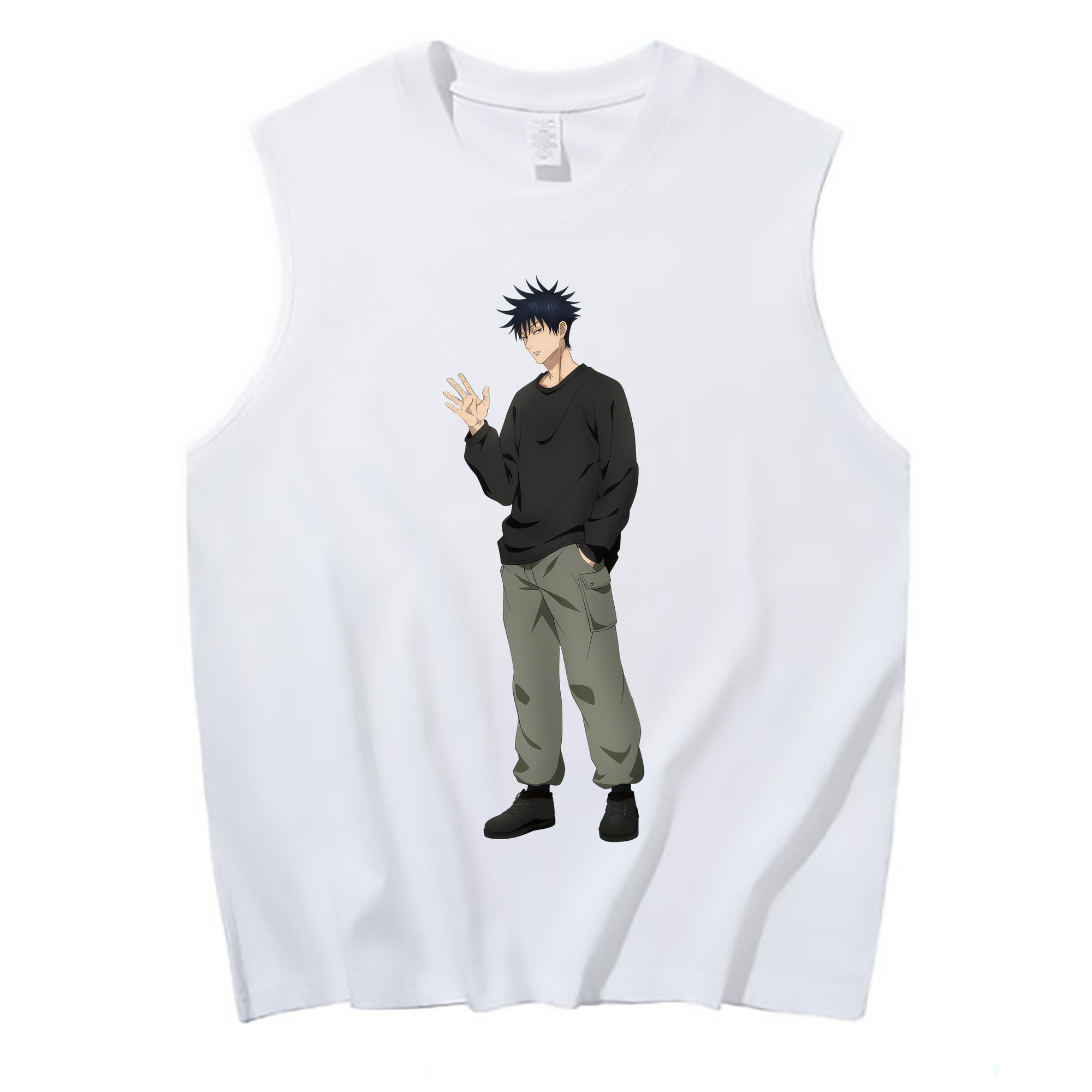 （画像用） 呪術廻戦 Jujutsu Kaisen コットン100％タンクトップ（フロントプリント）