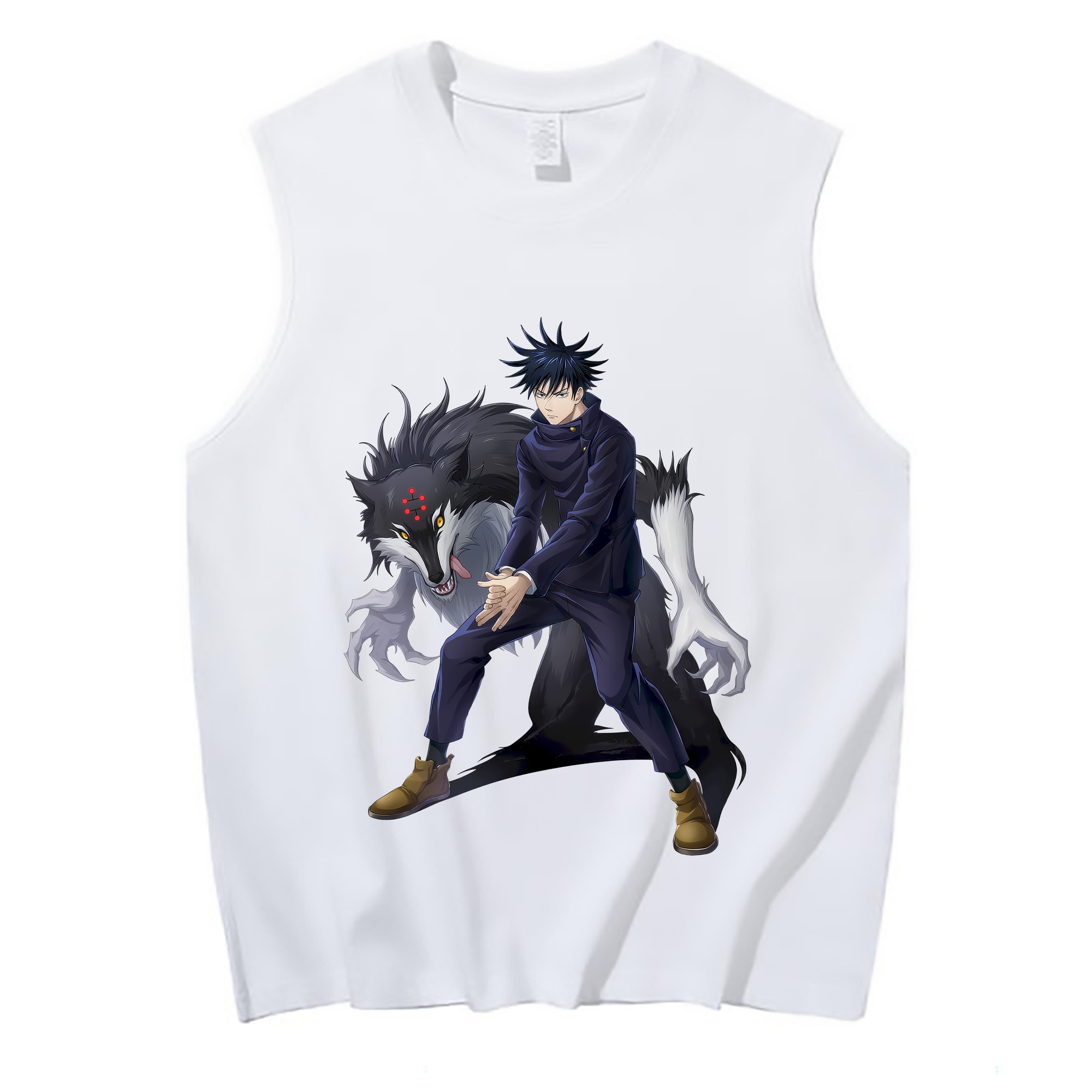（画像用） 呪術廻戦 Jujutsu Kaisen コットン100％タンクトップ（フロントプリント）