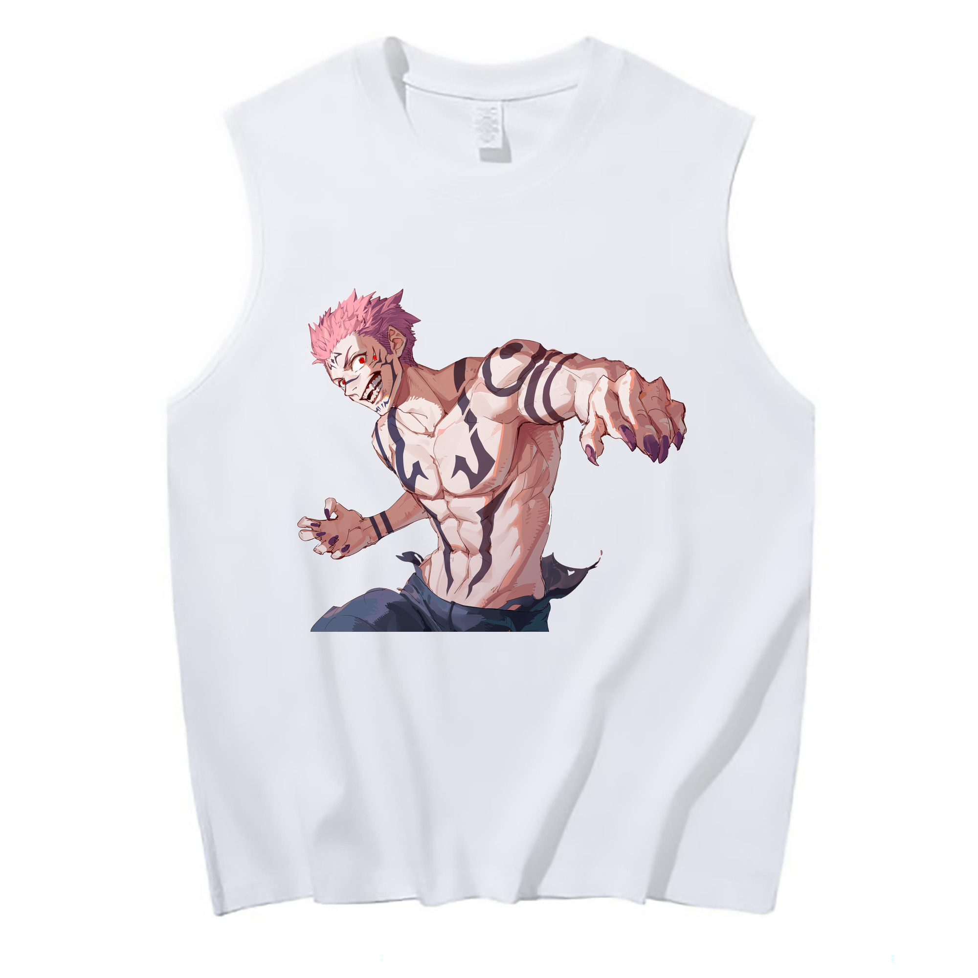 （画像用） 呪術廻戦 Jujutsu Kaisen コットン100％タンクトップ（フロントプリント）