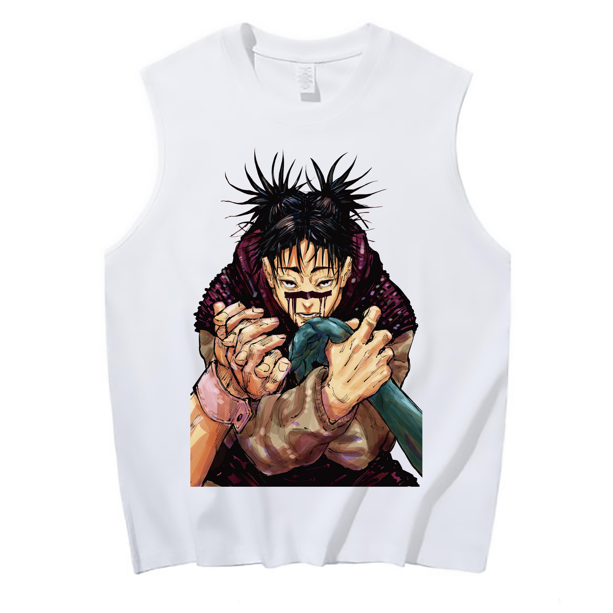 （画像用） 呪術廻戦 Jujutsu Kaisen コットン100％タンクトップ（フロントプリント）