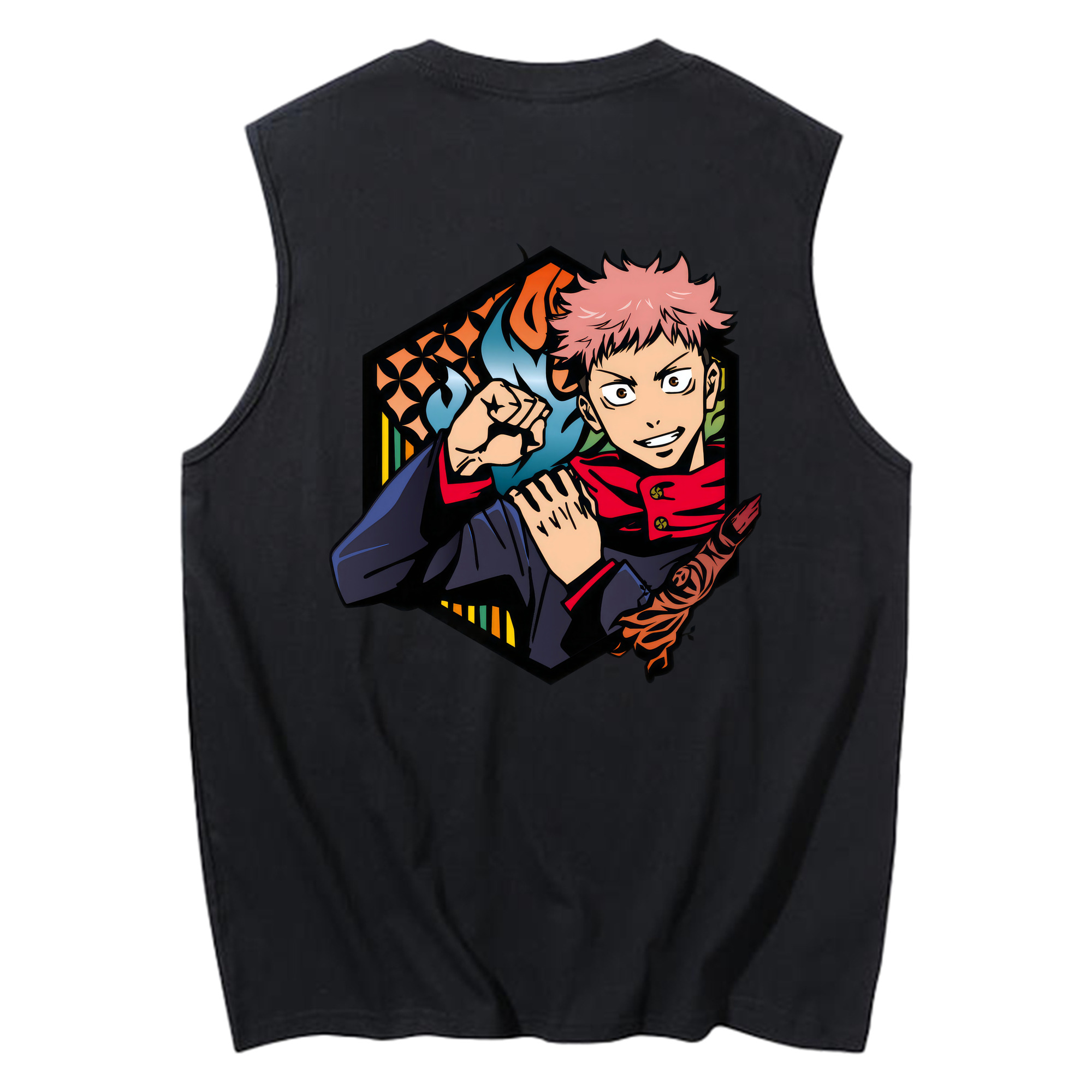 （画像用） 呪術廻戦 Jujutsu Kaisen コットン100％タンクトップ（背面プリント）