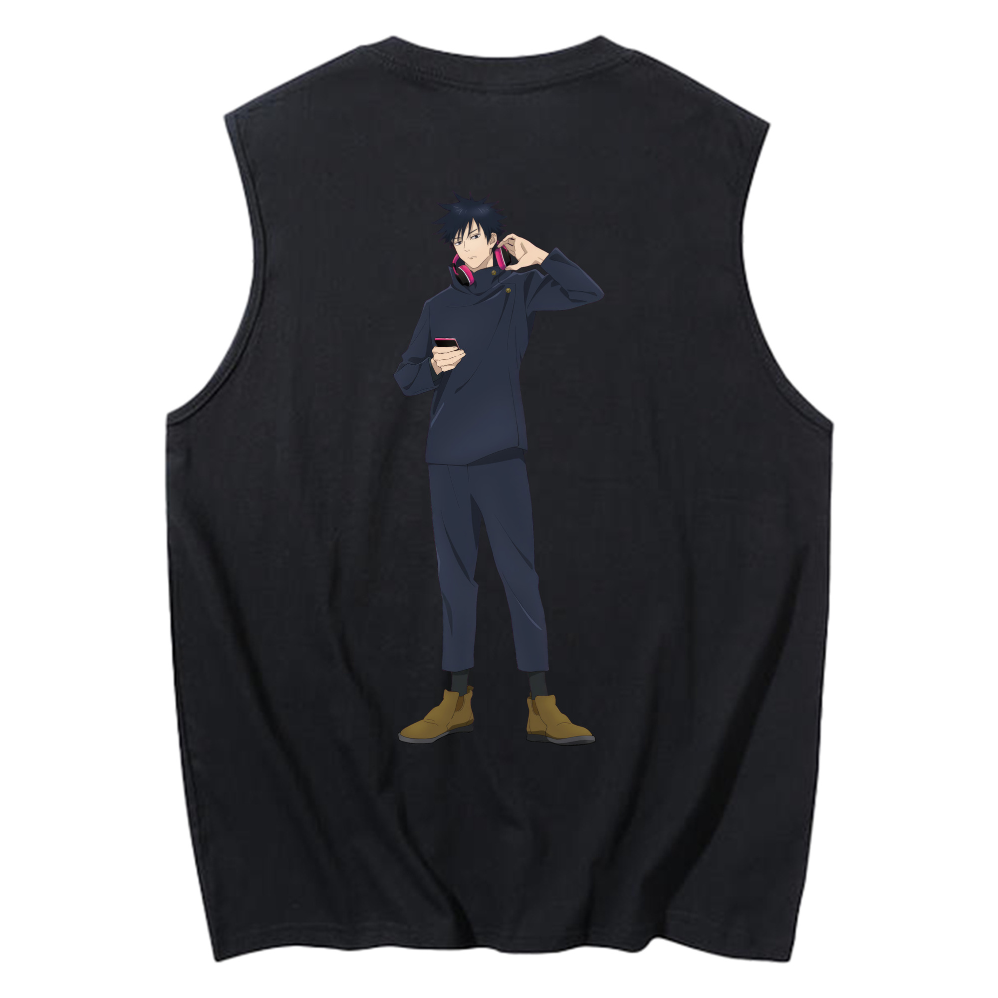 （画像用） 呪術廻戦 Jujutsu Kaisen コットン100％タンクトップ（背面プリント）
