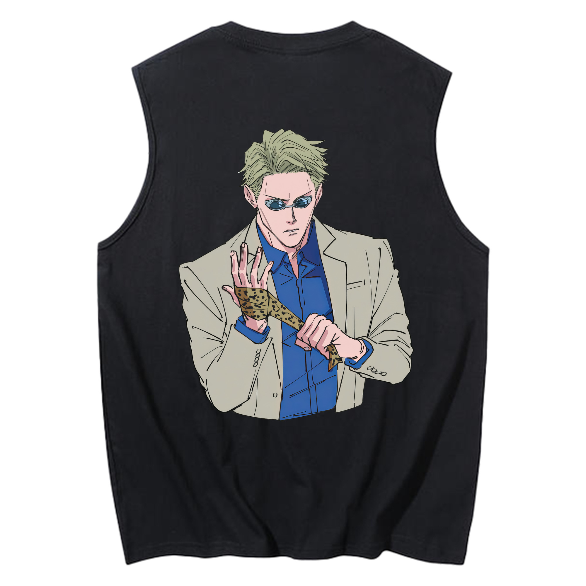 （画像用） 呪術廻戦 Jujutsu Kaisen コットン100％タンクトップ（背面プリント）
