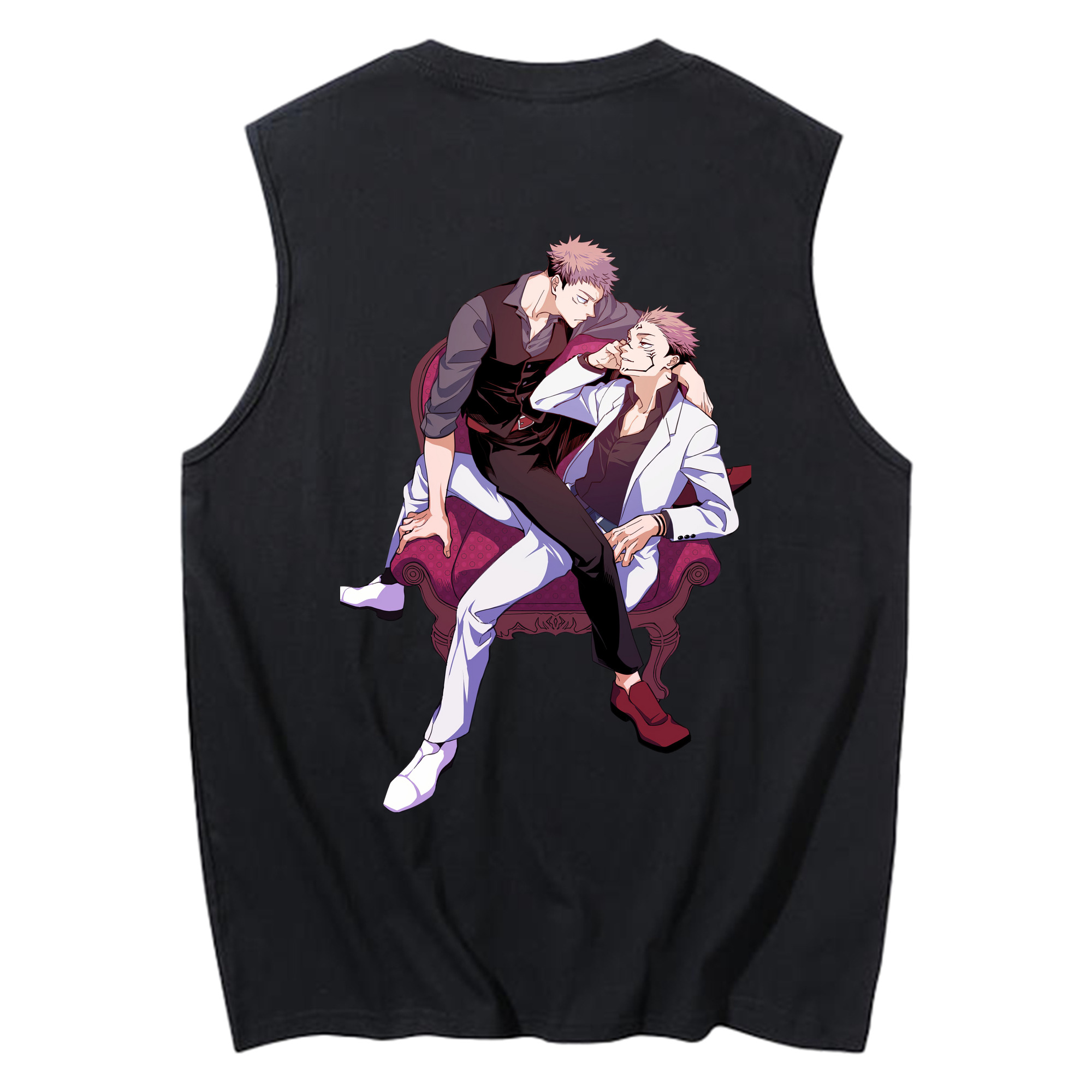 （画像用） 呪術廻戦 Jujutsu Kaisen コットン100％タンクトップ（背面プリント）