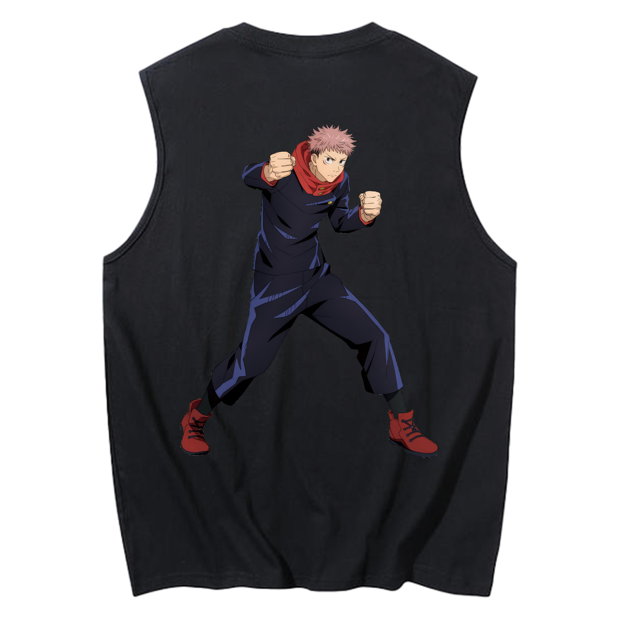 （画像用） 呪術廻戦 Jujutsu Kaisen コットン100％タンクトップ（背面プリント）
