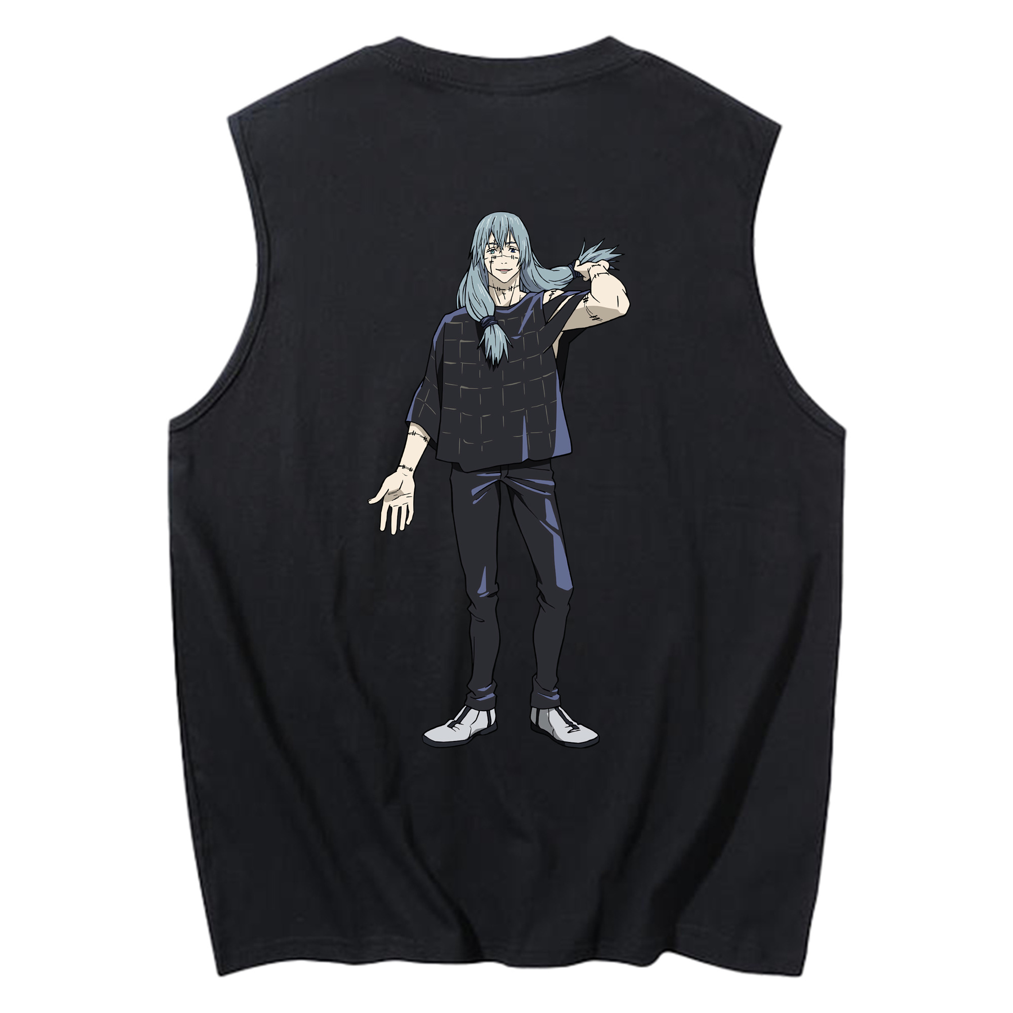 （画像用） 呪術廻戦 Jujutsu Kaisen コットン100％タンクトップ（背面プリント）