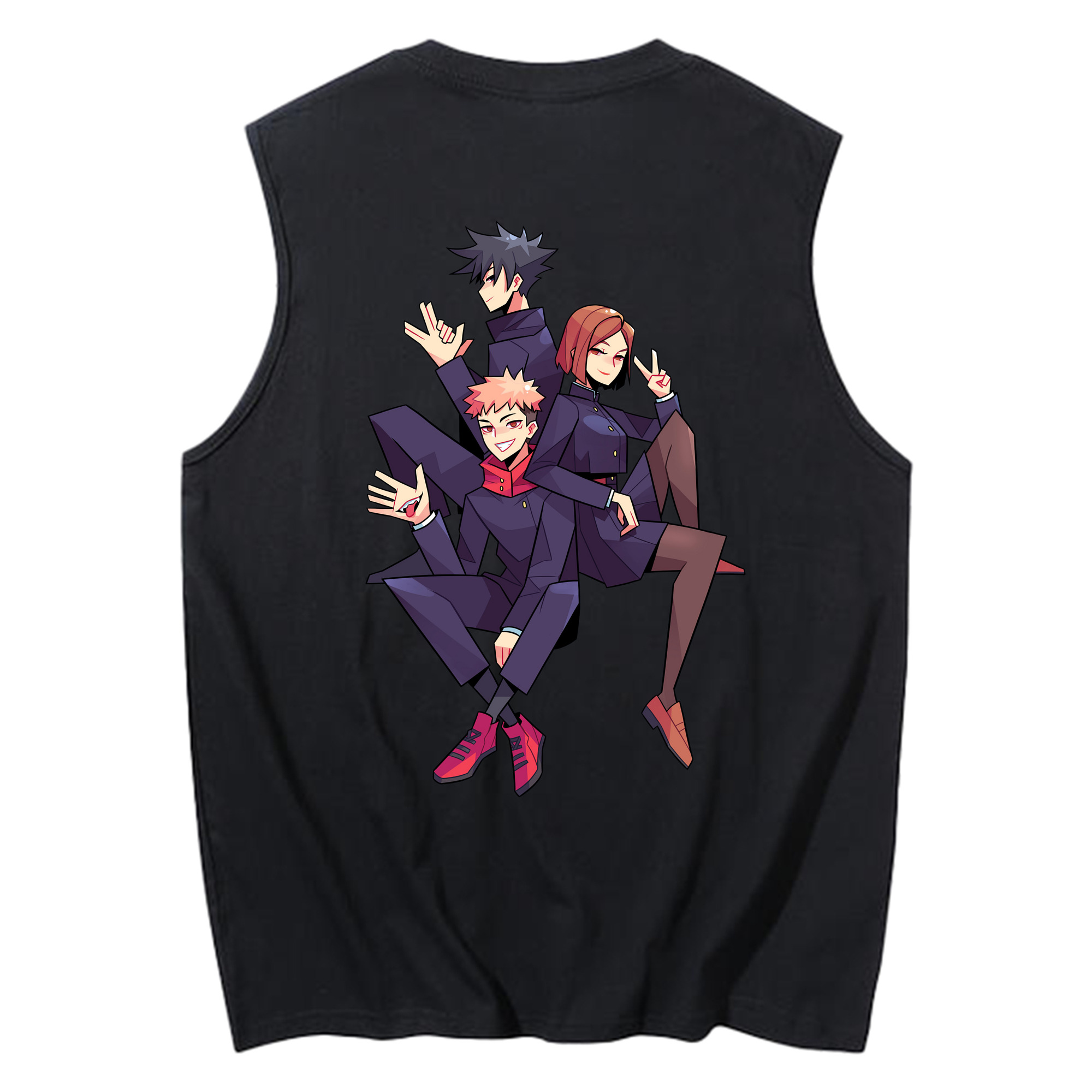 （画像用） 呪術廻戦 Jujutsu Kaisen コットン100％タンクトップ（背面プリント）