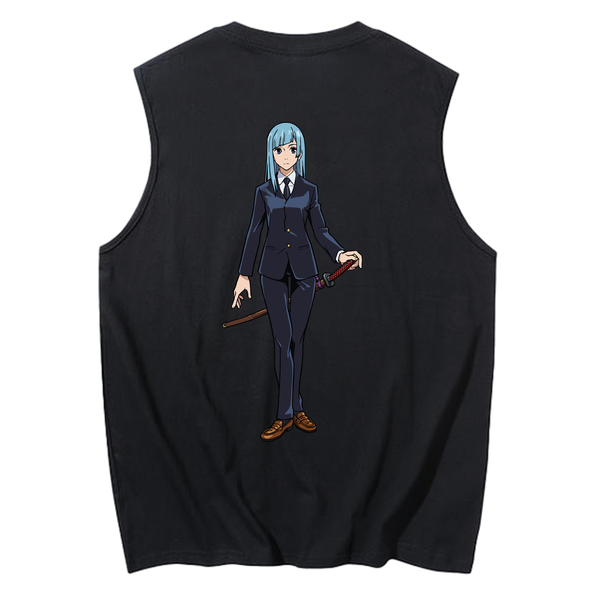 （画像用） 呪術廻戦 Jujutsu Kaisen コットン100％タンクトップ（背面プリント）