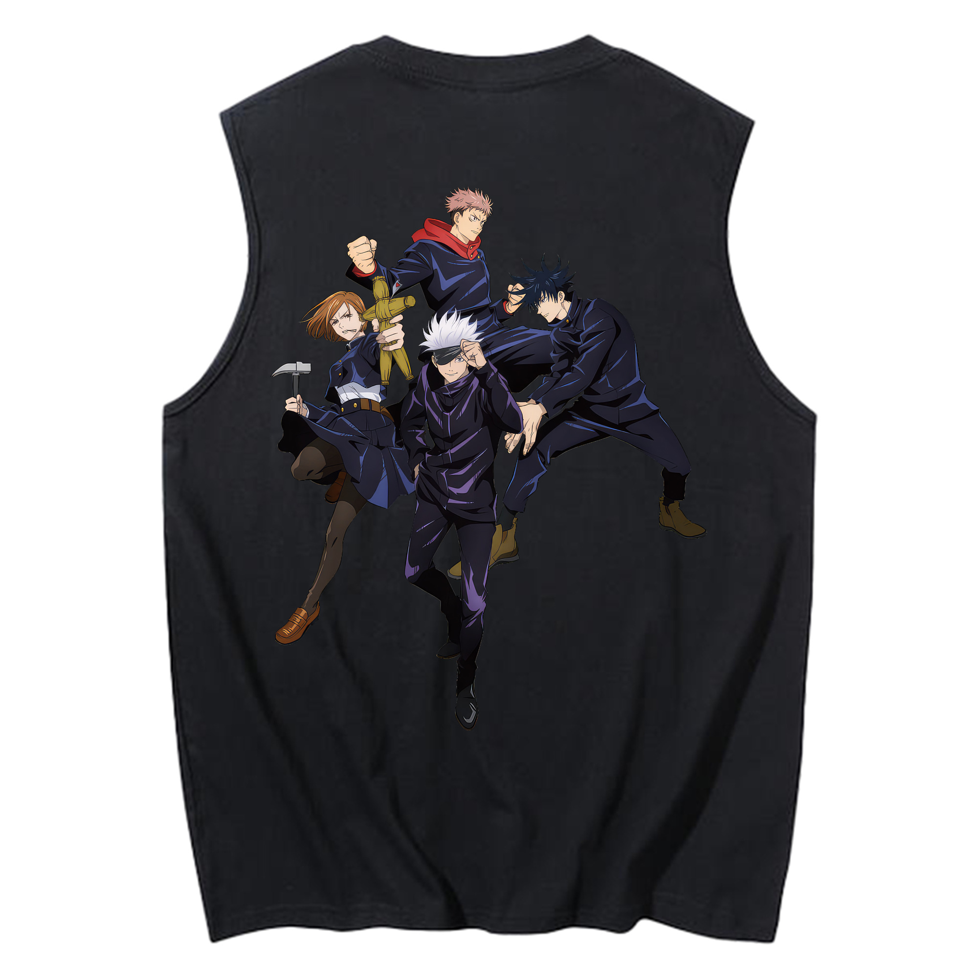 （画像用） 呪術廻戦 Jujutsu Kaisen コットン100％タンクトップ（背面プリント）