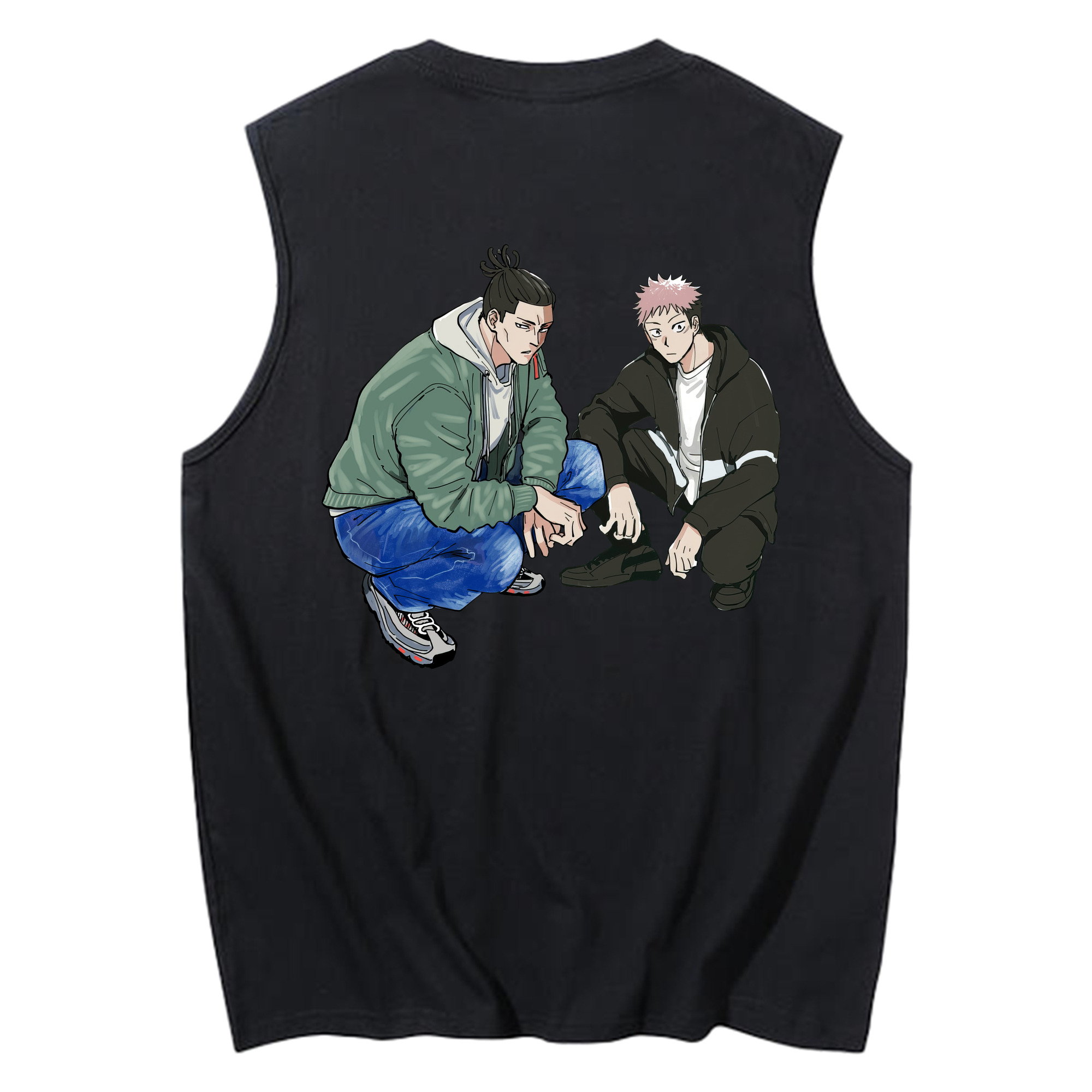 （画像用） 呪術廻戦 Jujutsu Kaisen コットン100％タンクトップ（背面プリント）