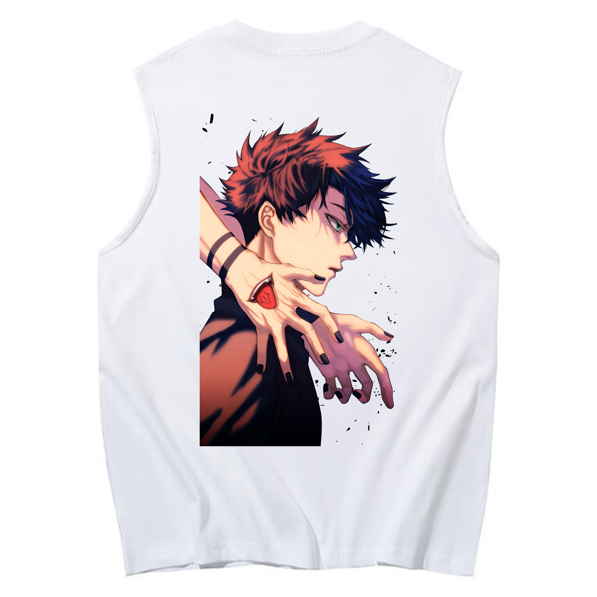 （画像用） 呪術廻戦 Jujutsu Kaisen コットン100％タンクトップ（背面プリント）