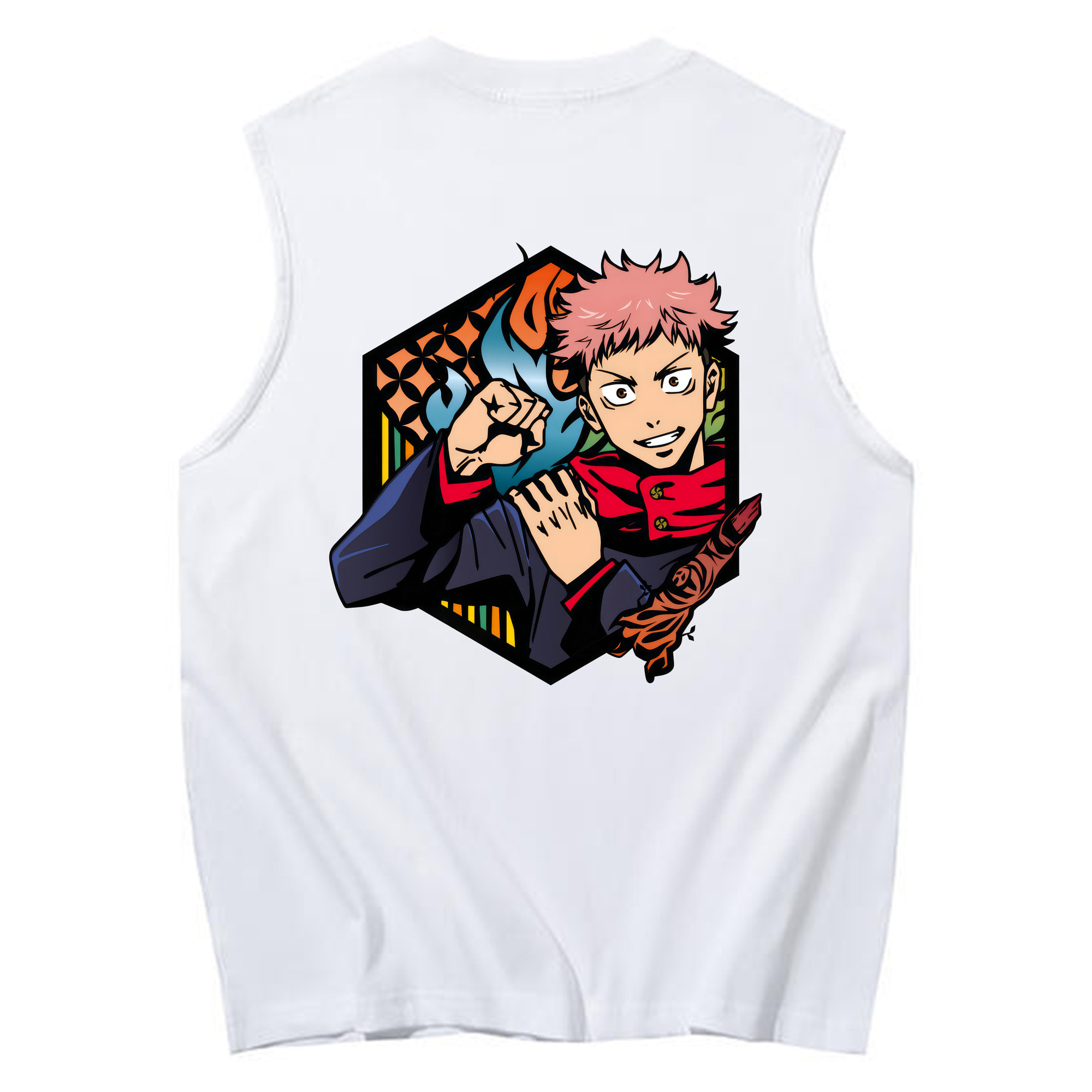 （画像用） 呪術廻戦 Jujutsu Kaisen コットン100％タンクトップ（背面プリント）