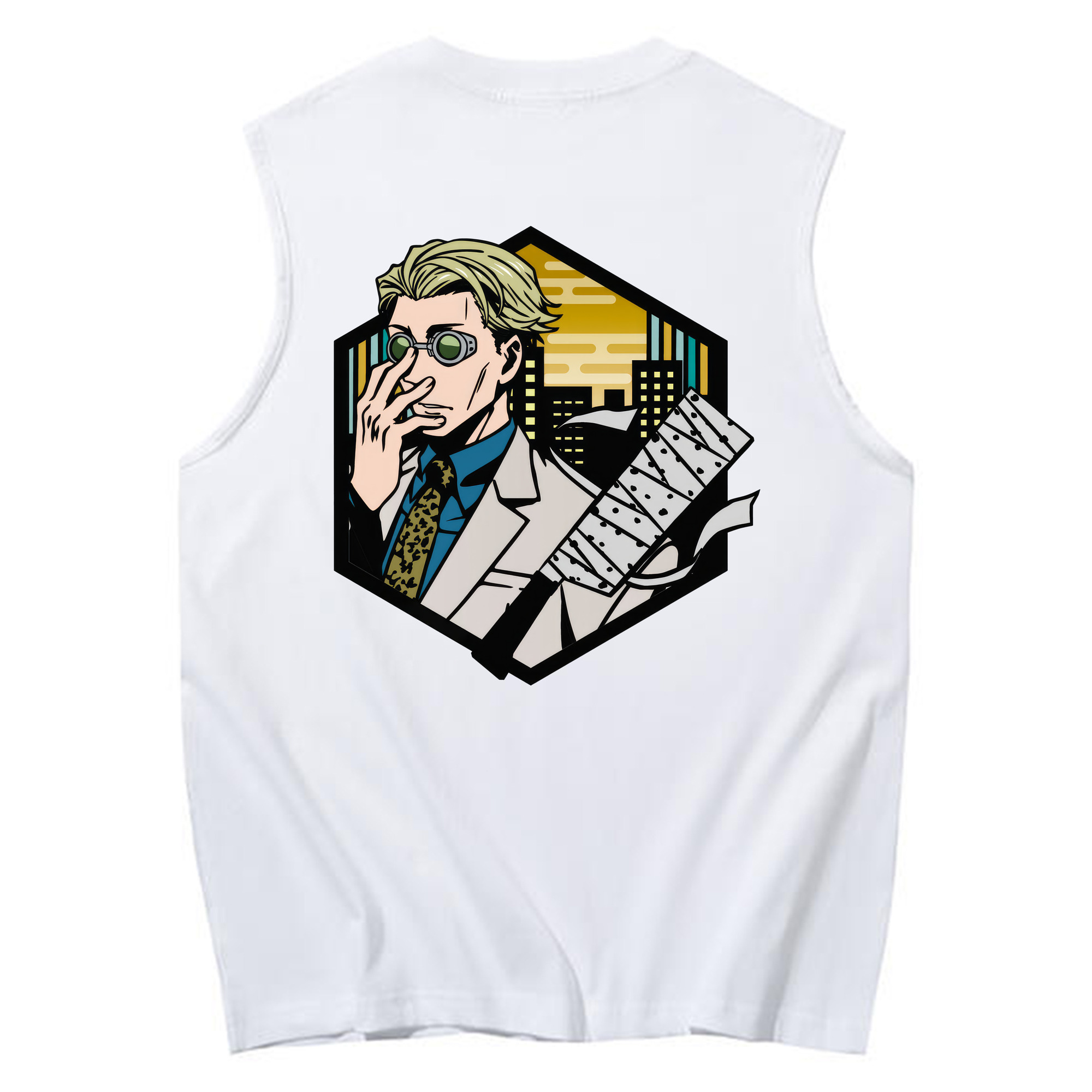 （画像用） 呪術廻戦 Jujutsu Kaisen コットン100％タンクトップ（背面プリント）