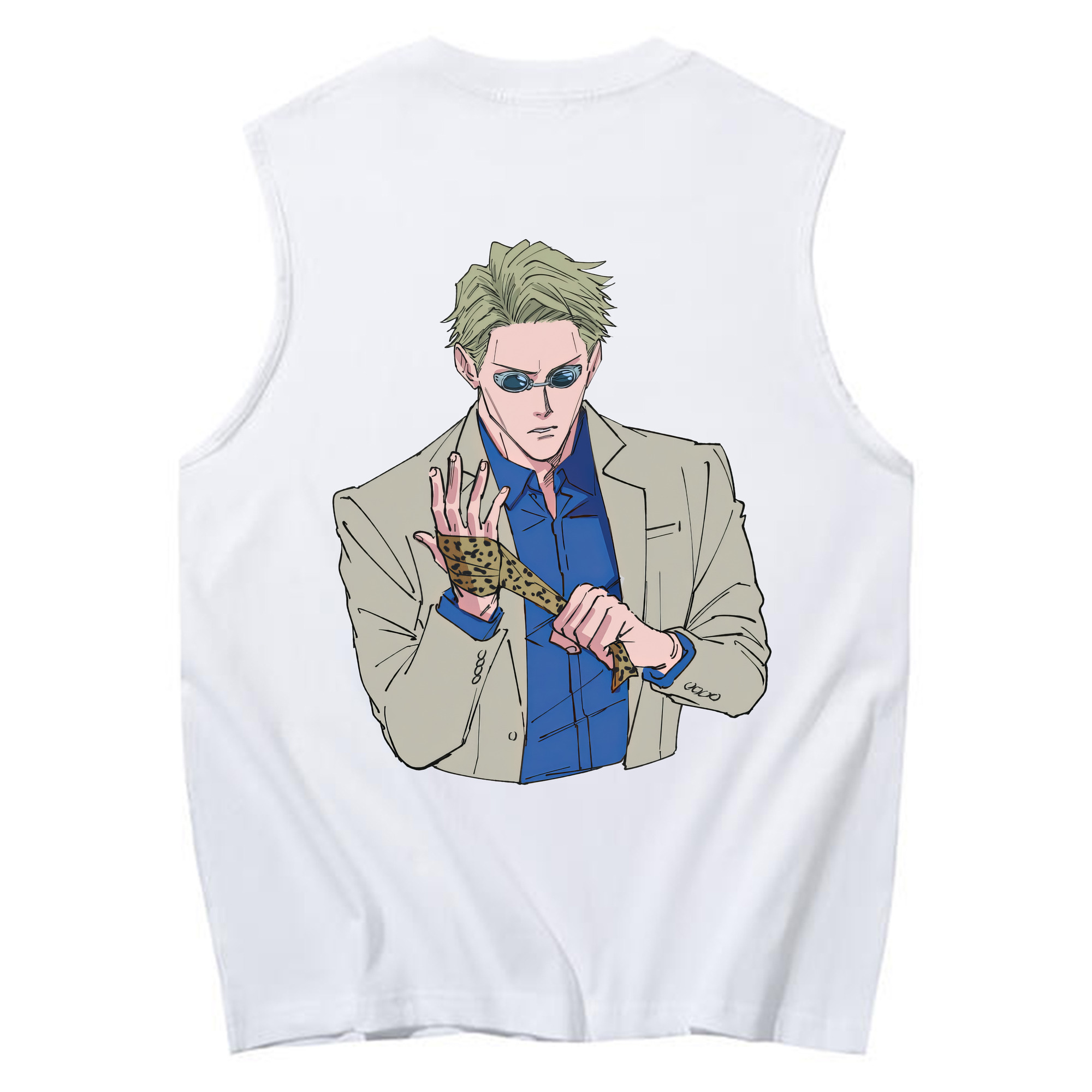 （画像用） 呪術廻戦 Jujutsu Kaisen コットン100％タンクトップ（背面プリント）