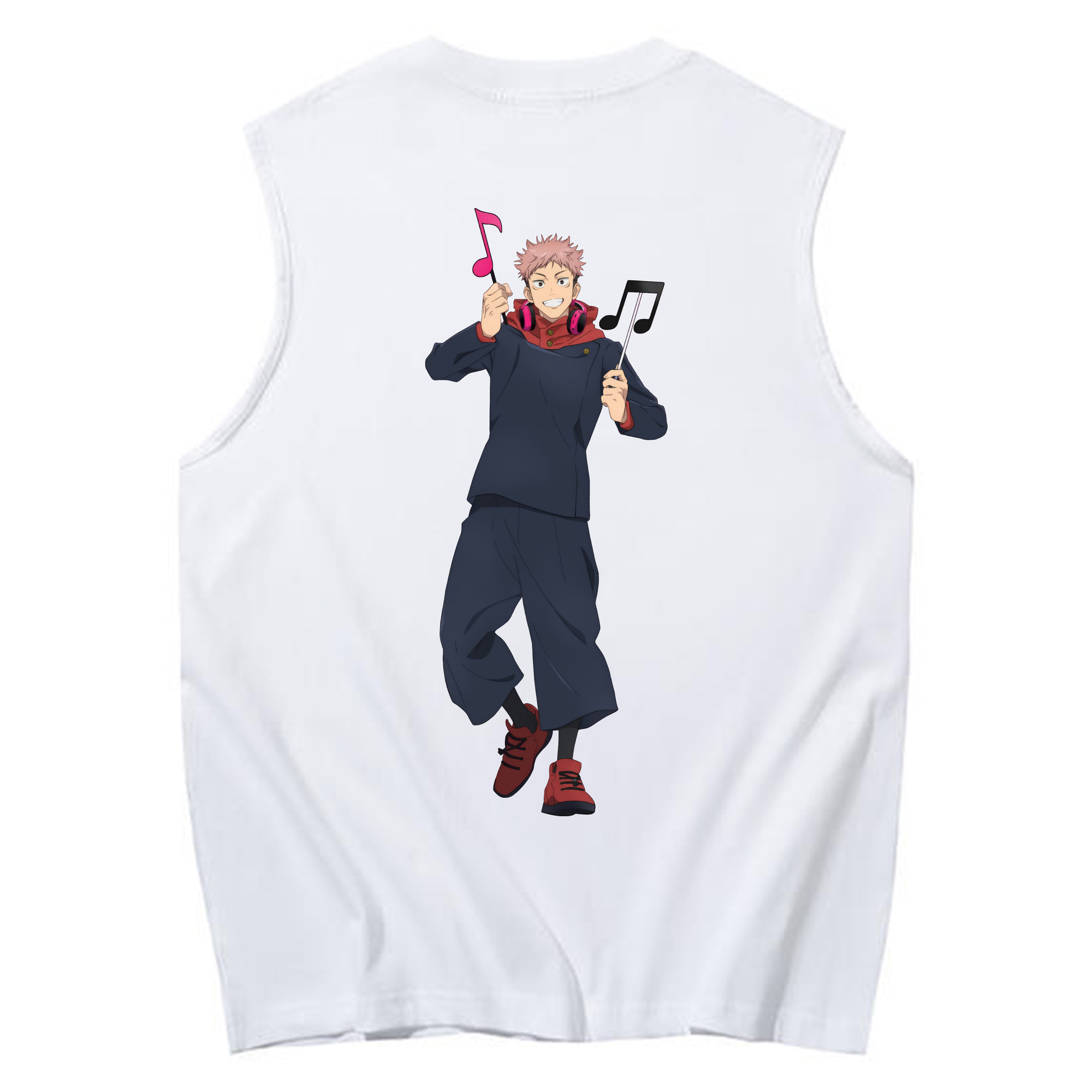 （画像用） 呪術廻戦 Jujutsu Kaisen コットン100％タンクトップ（背面プリント）