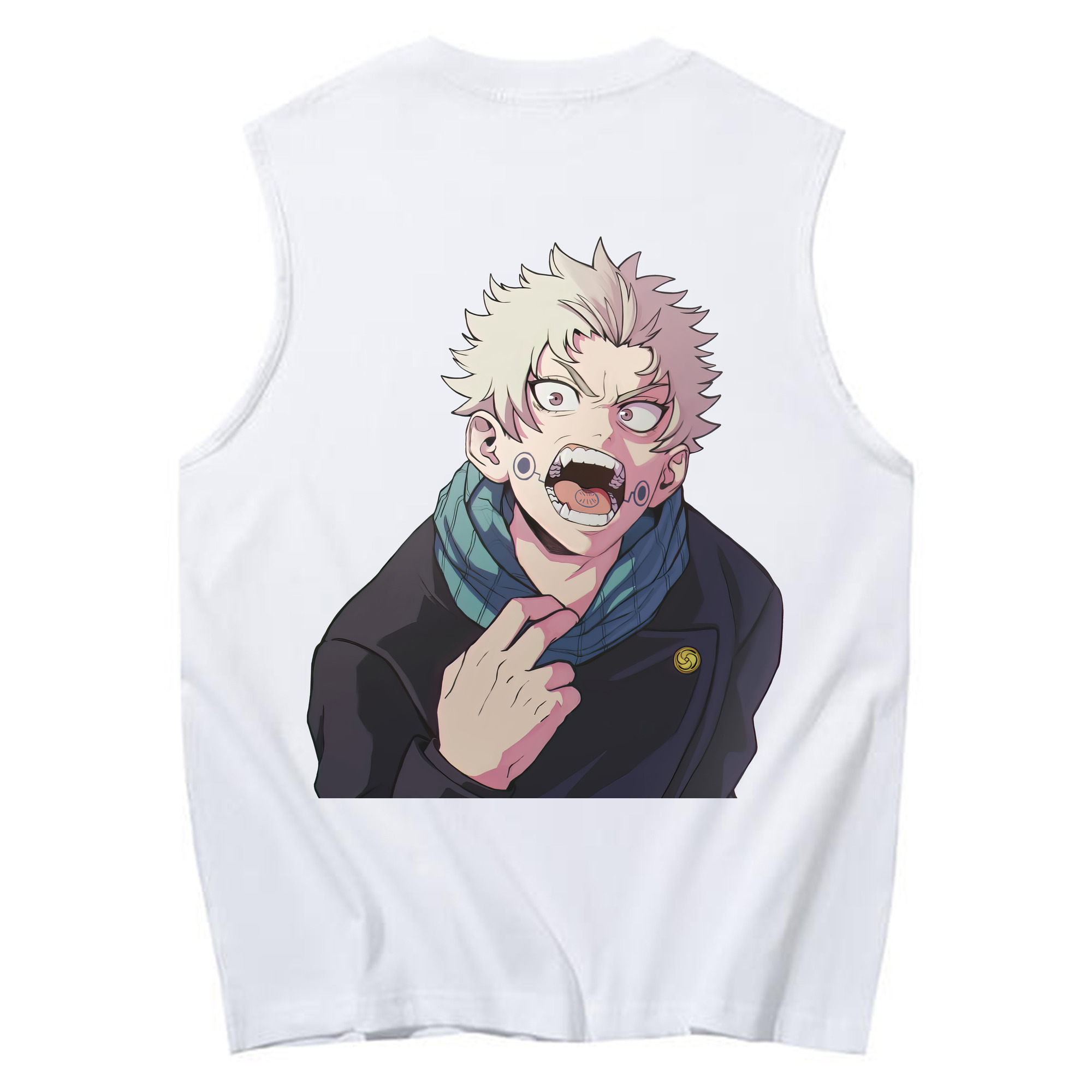 （画像用） 呪術廻戦 Jujutsu Kaisen コットン100％タンクトップ（背面プリント）