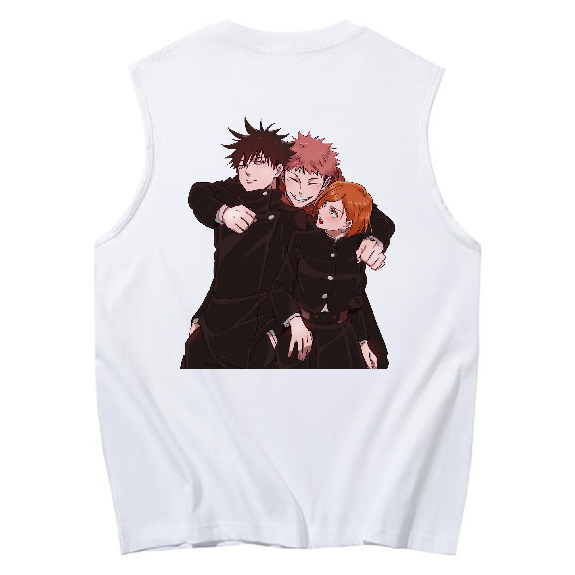 （画像用） 呪術廻戦 Jujutsu Kaisen コットン100％タンクトップ（背面プリント）