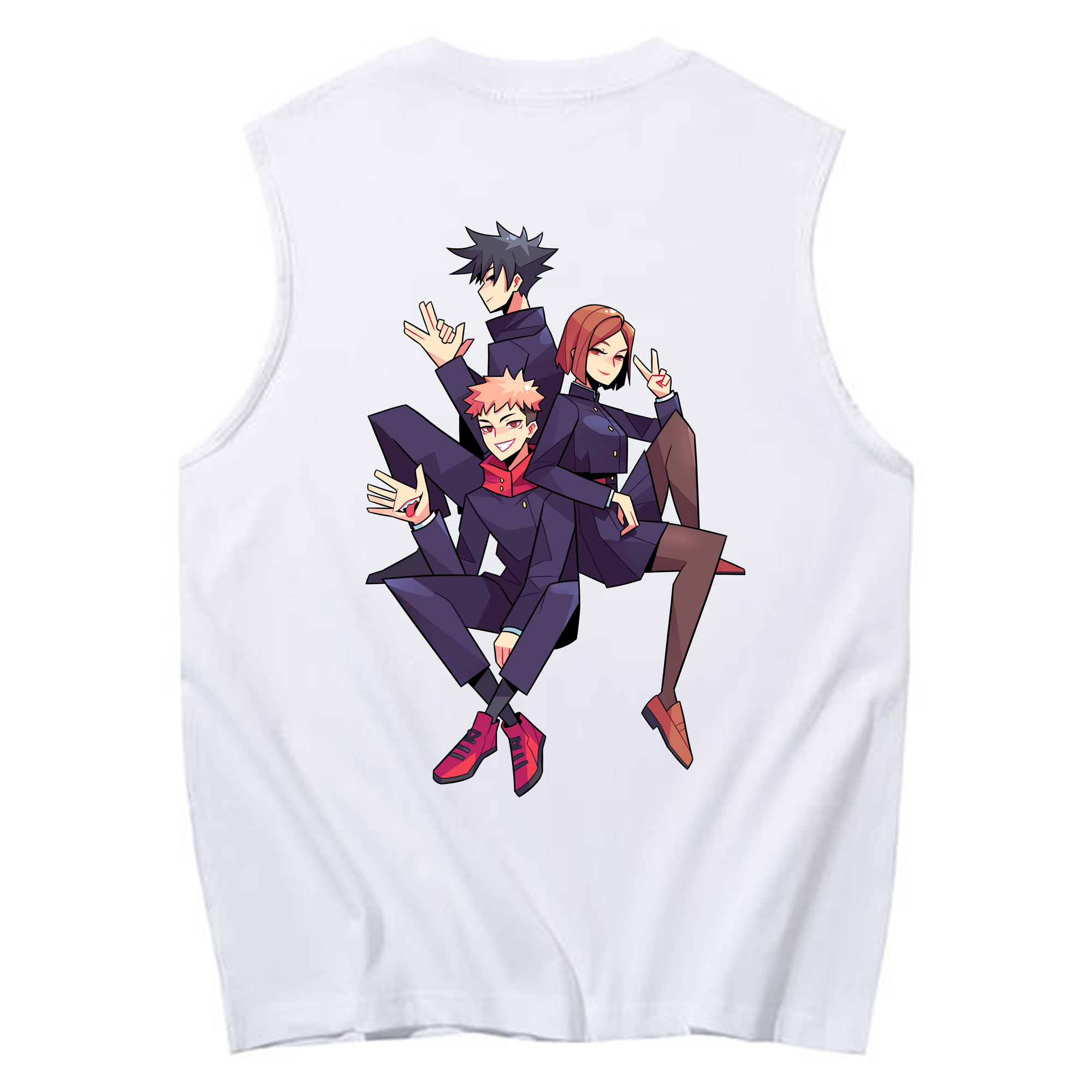 （画像用） 呪術廻戦 Jujutsu Kaisen コットン100％タンクトップ（背面プリント）