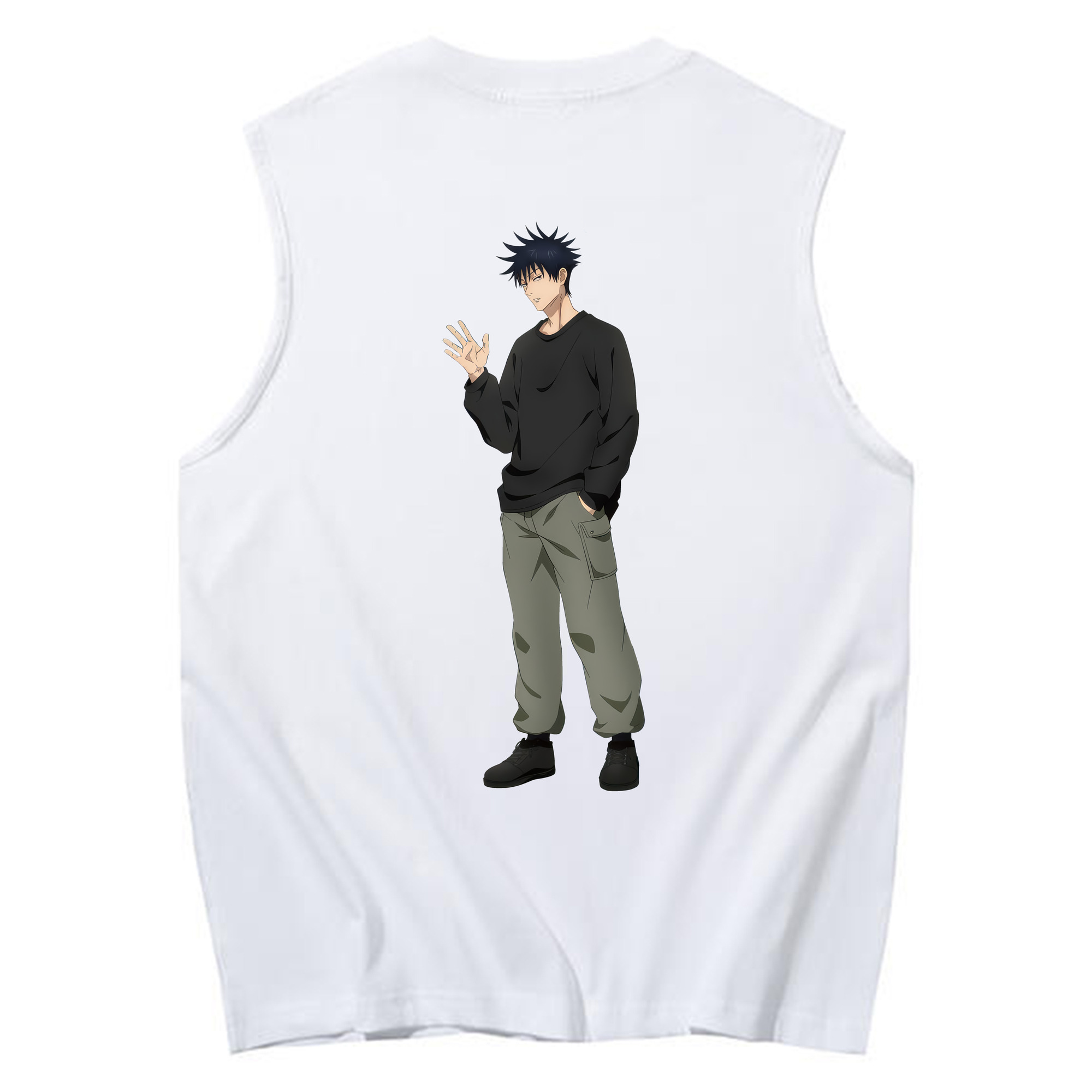 （画像用） 呪術廻戦 Jujutsu Kaisen コットン100％タンクトップ（背面プリント）