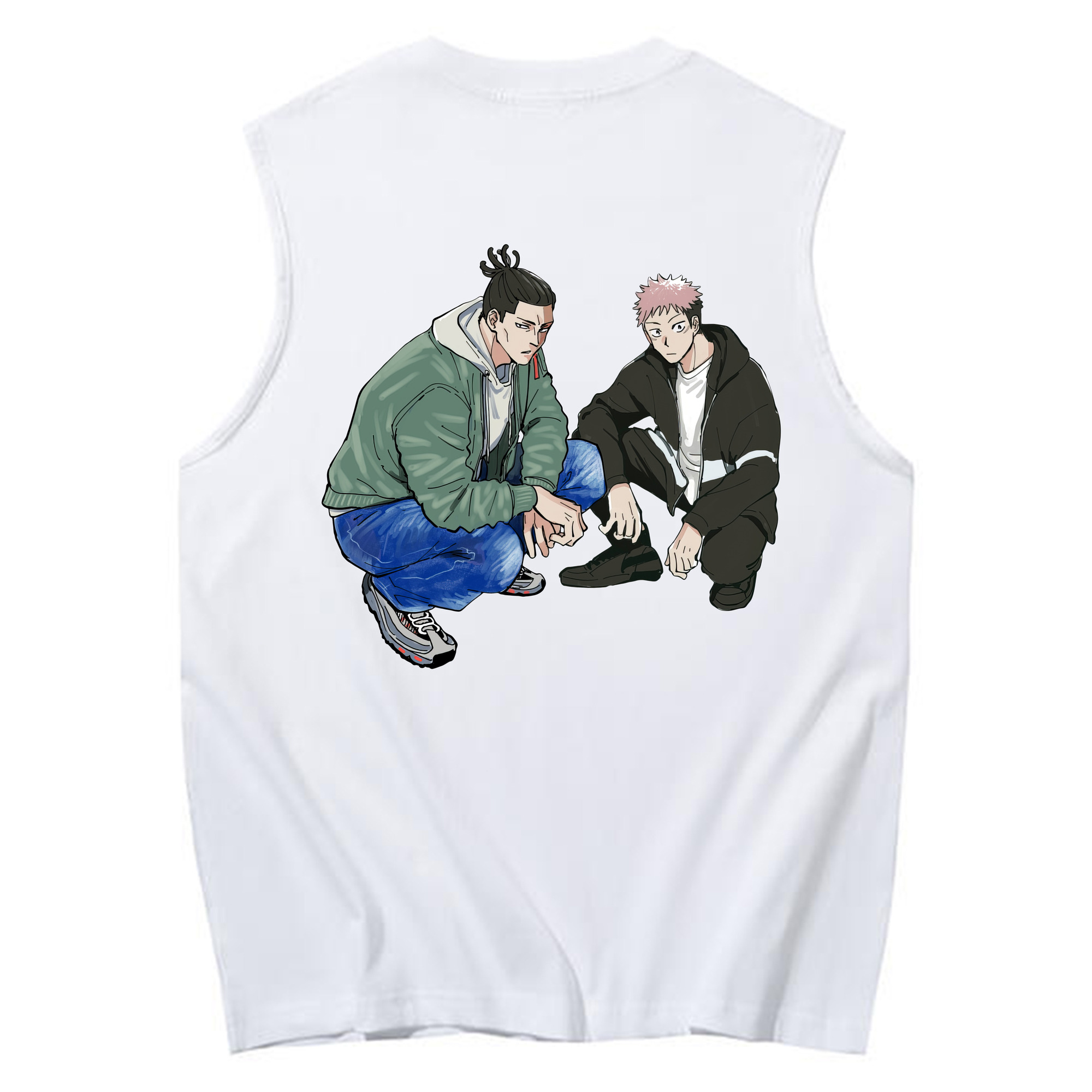 （画像用） 呪術廻戦 Jujutsu Kaisen コットン100％タンクトップ（背面プリント）