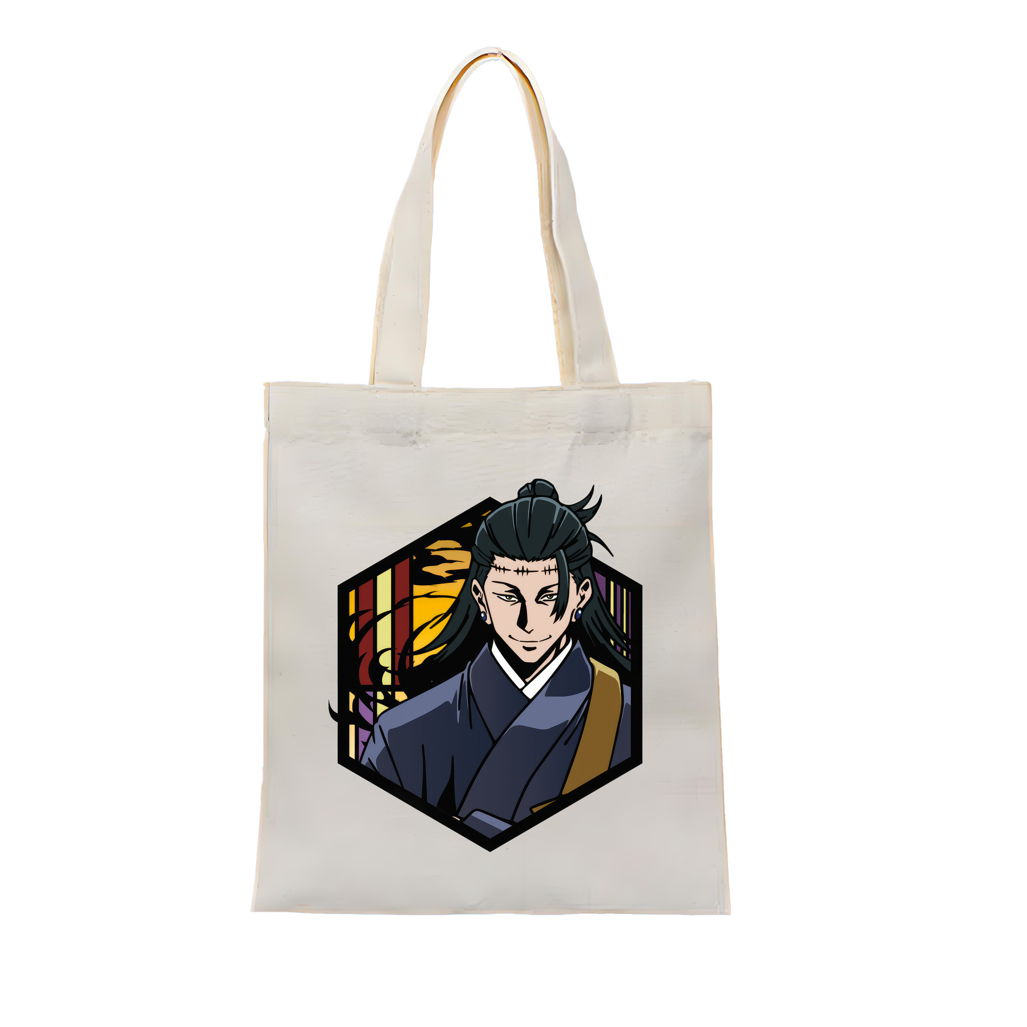 （画像用） 呪術廻戦 Jujutsu Kaisen 縦型キャンバス生地手提げバッグ　トートバッグ