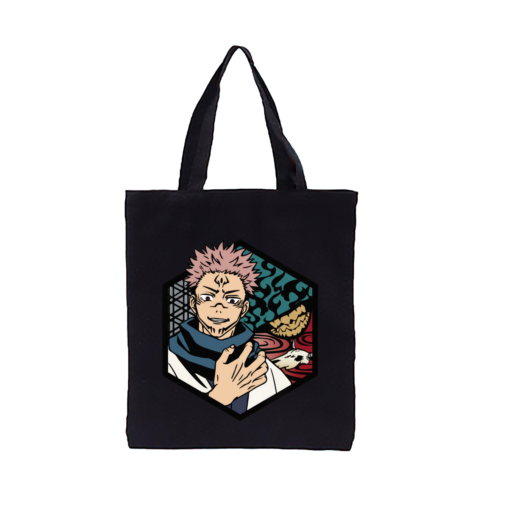 （画像用） 呪術廻戦 Jujutsu Kaisen 縦型キャンバス生地手提げバッグ　トートバッグ
