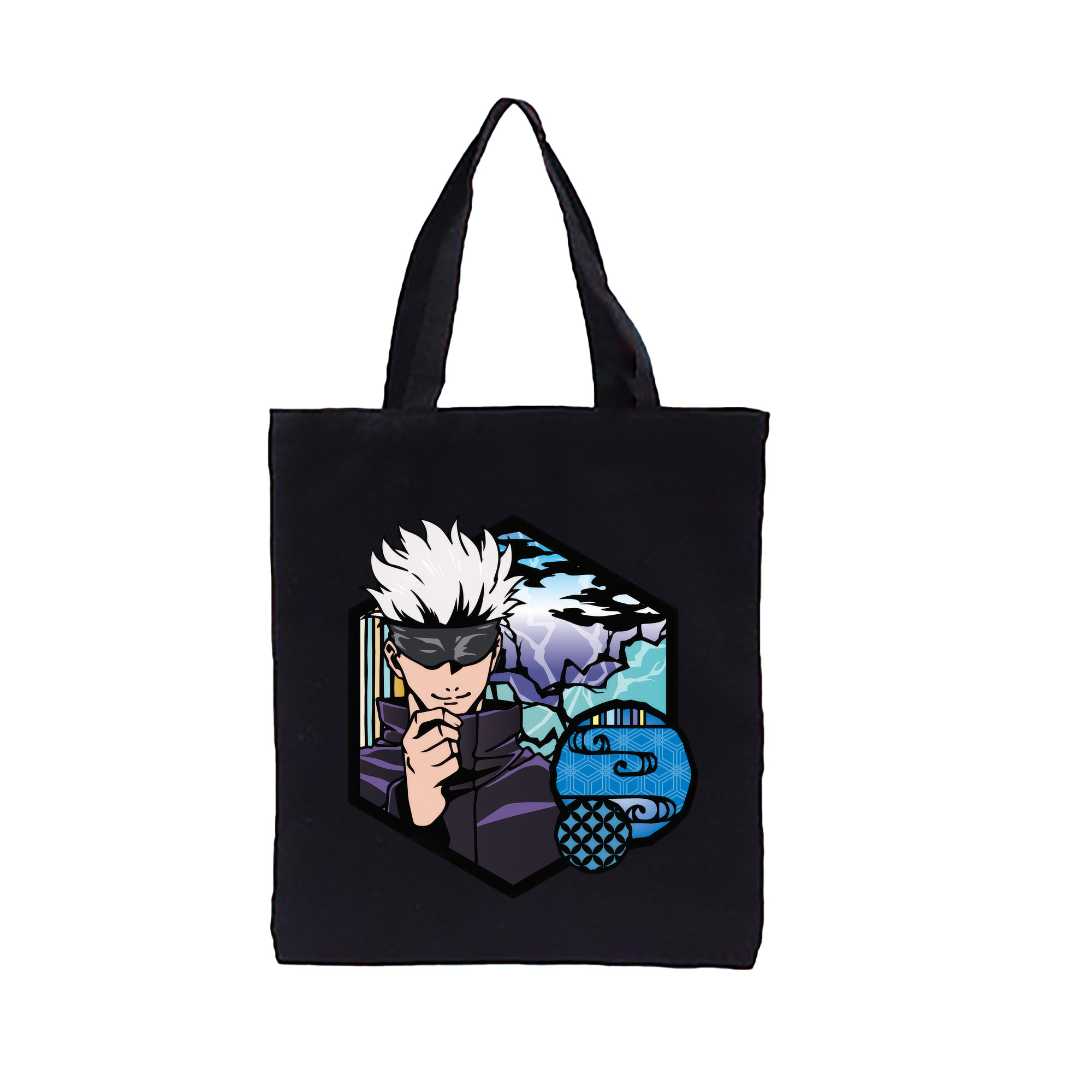 （画像用） 呪術廻戦 Jujutsu Kaisen 縦型キャンバス生地手提げバッグ　トートバッグ
