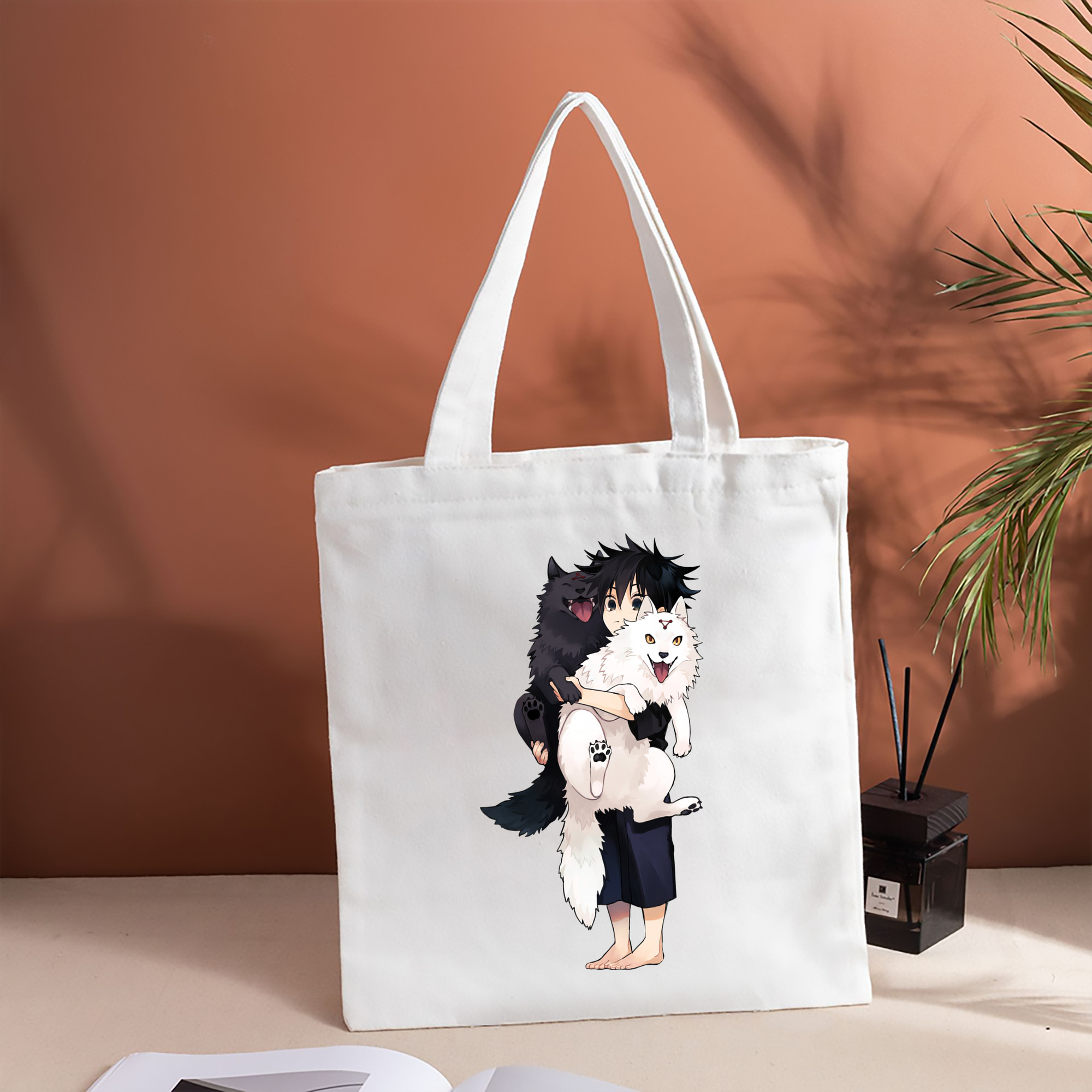 呪術廻戦 Jujutsu Kaisen 縦型キャンバス生地手提げバッグ　トートバッグ