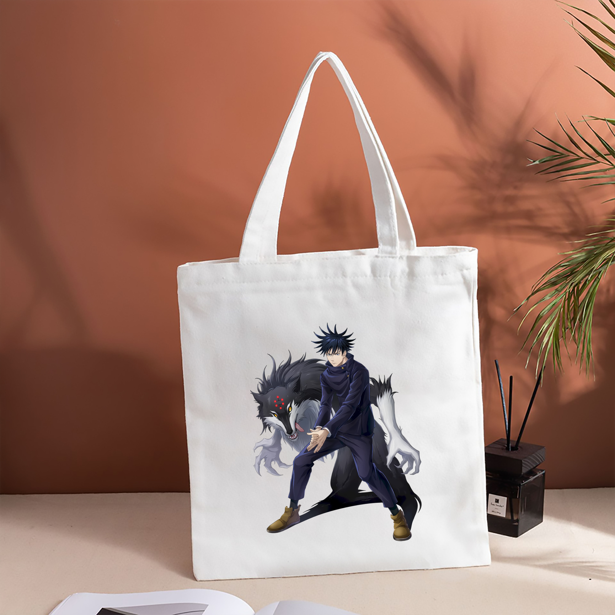 呪術廻戦 Jujutsu Kaisen 縦型キャンバス生地手提げバッグ　トートバッグ
