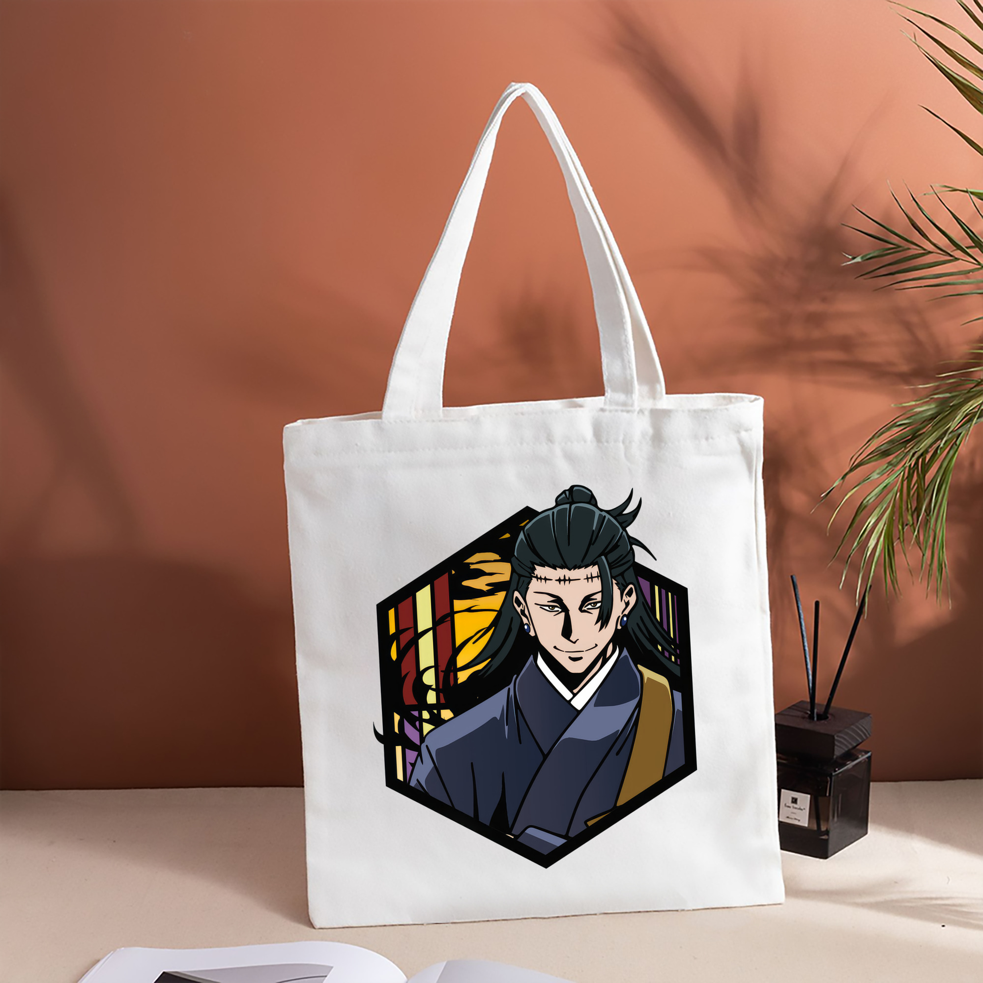 呪術廻戦 Jujutsu Kaisen 縦型キャンバス生地手提げバッグ　トートバッグ
