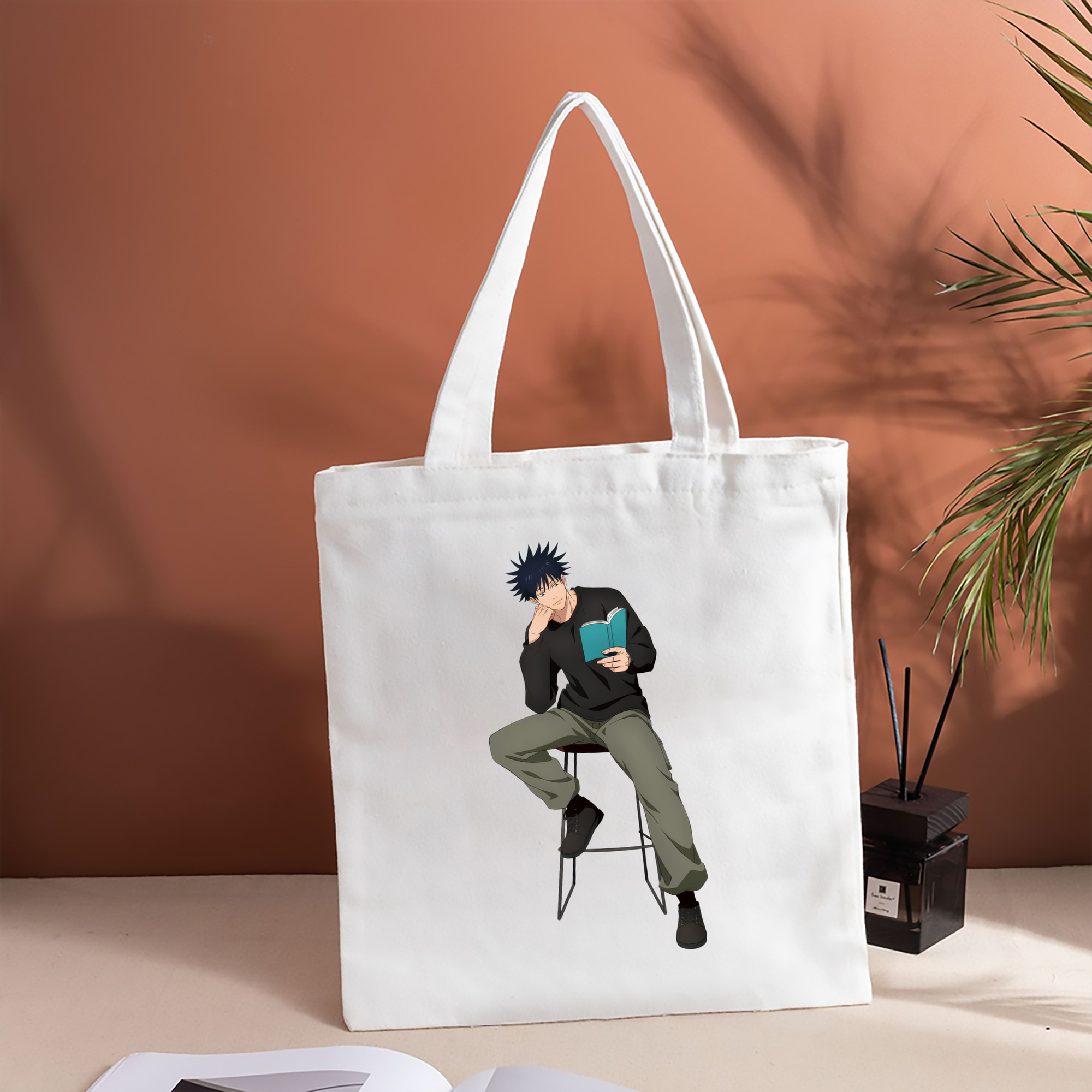 呪術廻戦 Jujutsu Kaisen 縦型キャンバス生地手提げバッグ　トートバッグ