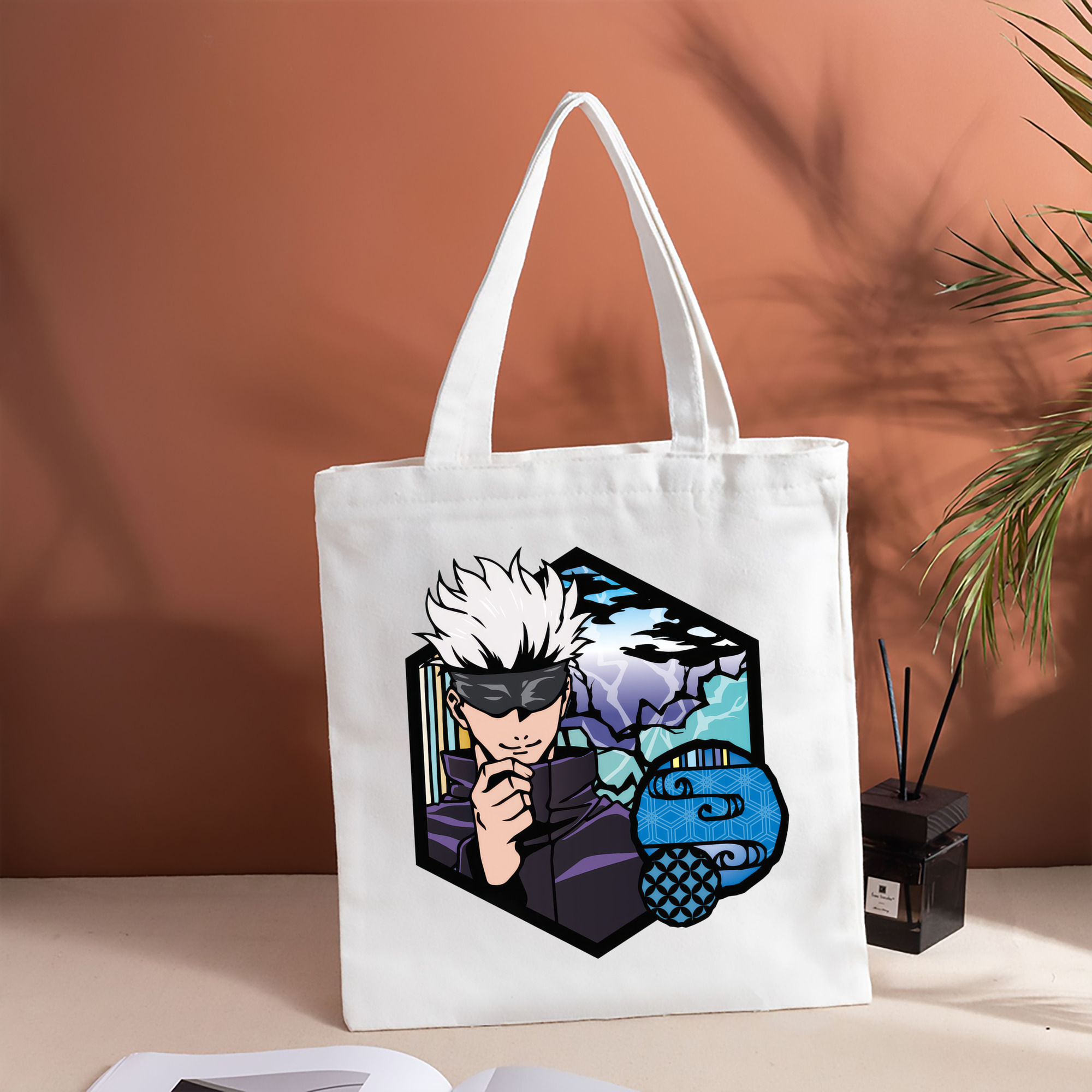 呪術廻戦 Jujutsu Kaisen 縦型キャンバス生地手提げバッグ　トートバッグ