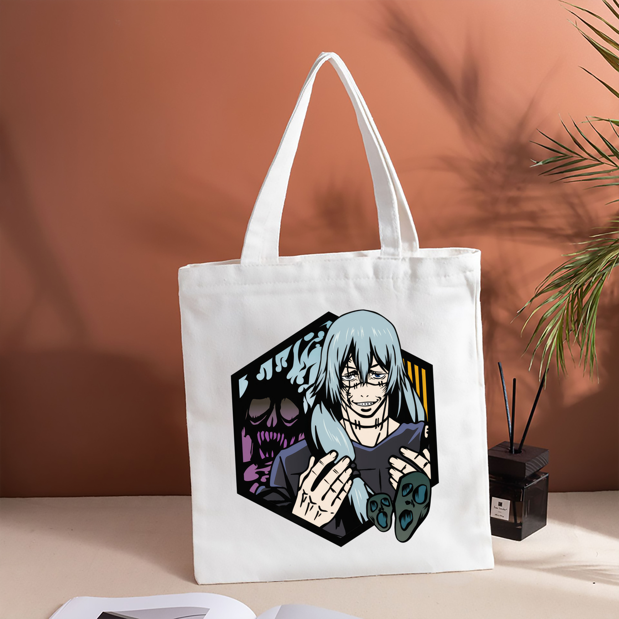 呪術廻戦 Jujutsu Kaisen 縦型キャンバス生地手提げバッグ　トートバッグ