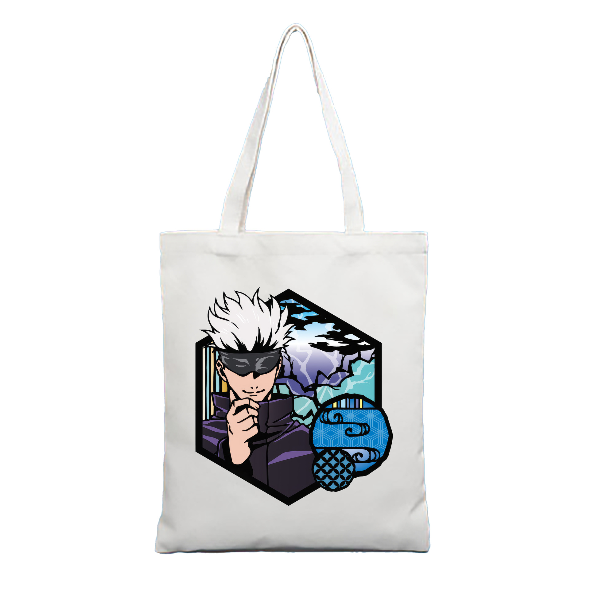 （画像用） 呪術廻戦 Jujutsu Kaisen 縦型キャンバス生地手提げバッグ　トートバッグ