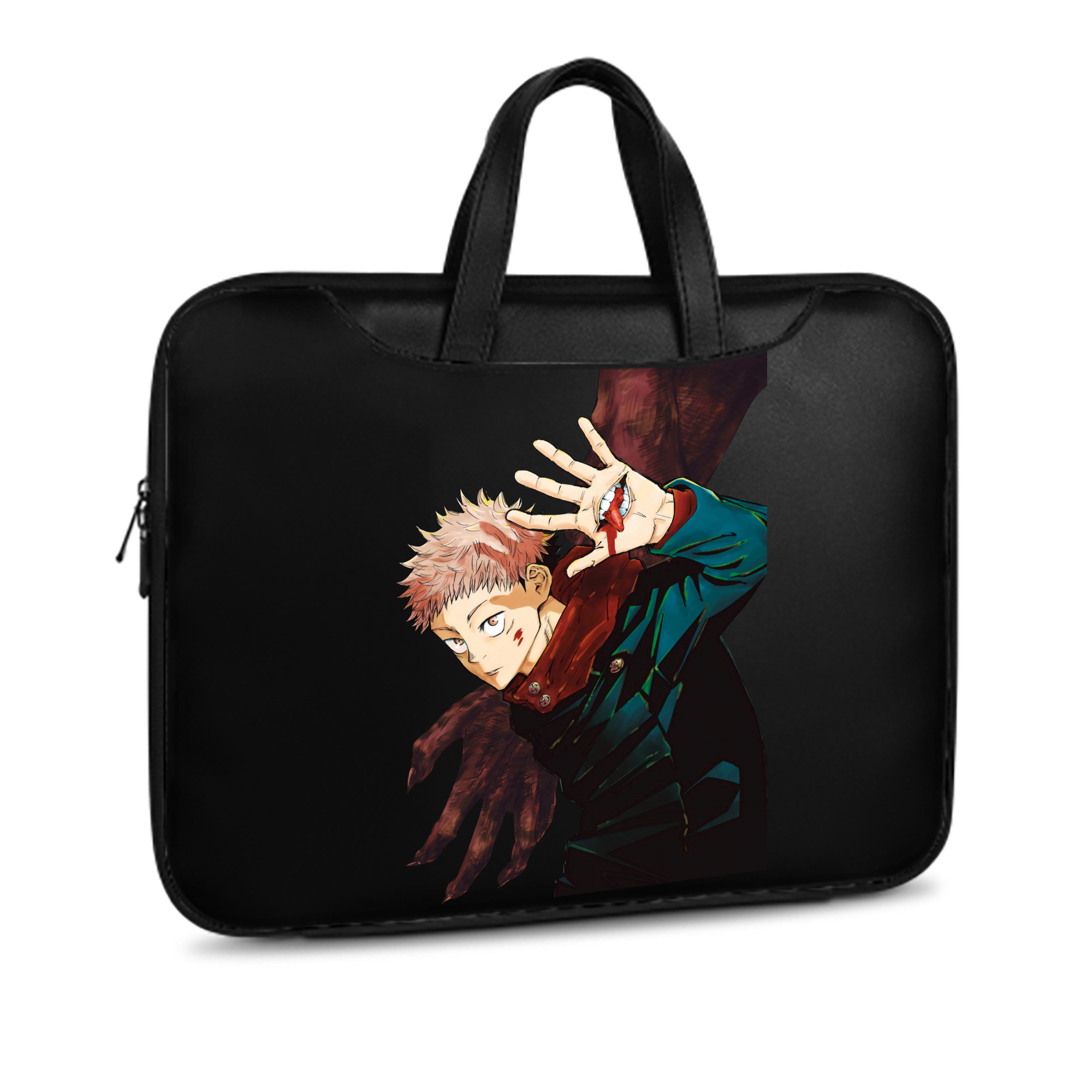 （画像用） 呪術廻戦 Jujutsu Kaisen レザーラップトップバッグ　ノートパソコンケース