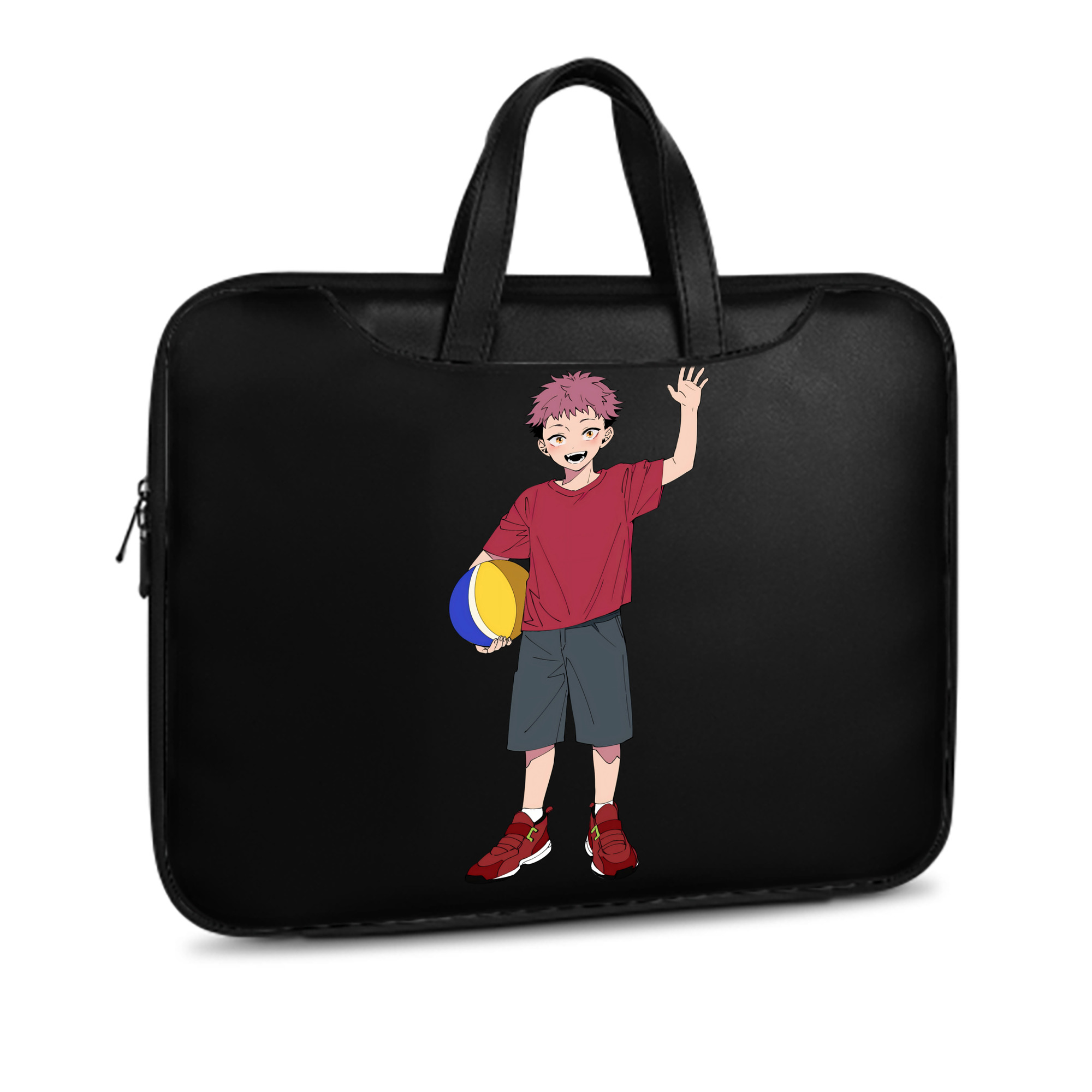 （画像用） 呪術廻戦 Jujutsu Kaisen レザーラップトップバッグ　ノートパソコンケース