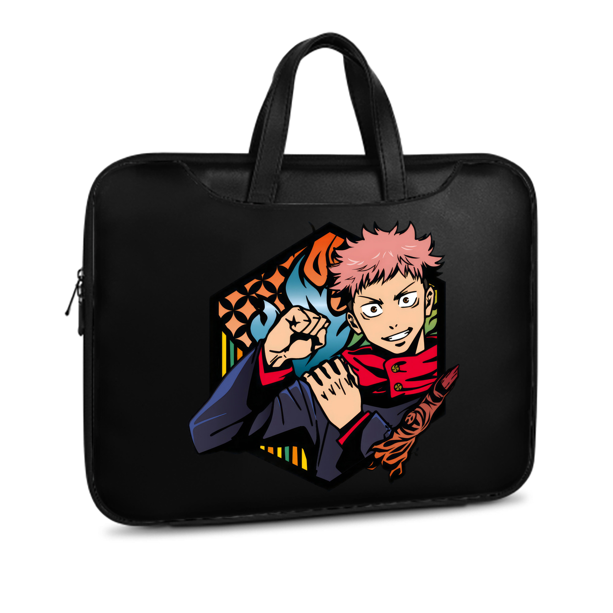 （画像用） 呪術廻戦 Jujutsu Kaisen レザーラップトップバッグ　ノートパソコンケース