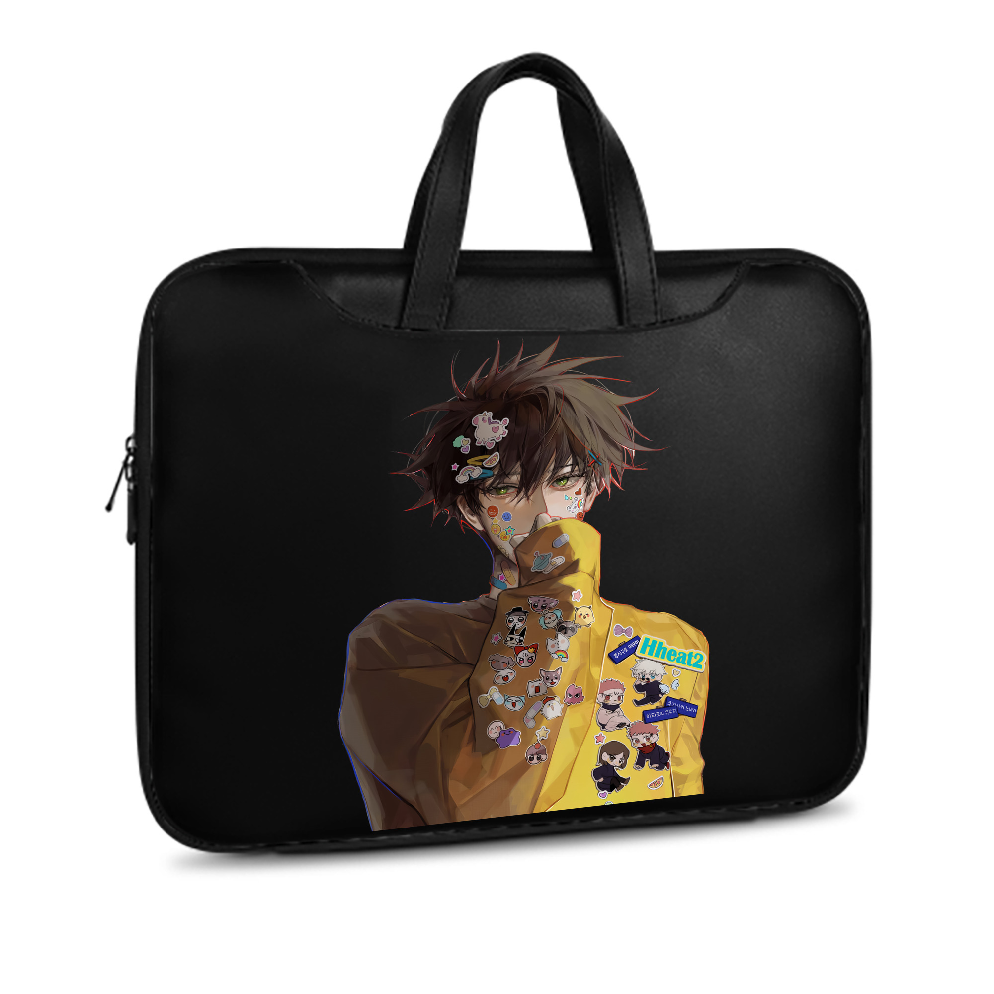 （画像用） 呪術廻戦 Jujutsu Kaisen レザーラップトップバッグ　ノートパソコンケース