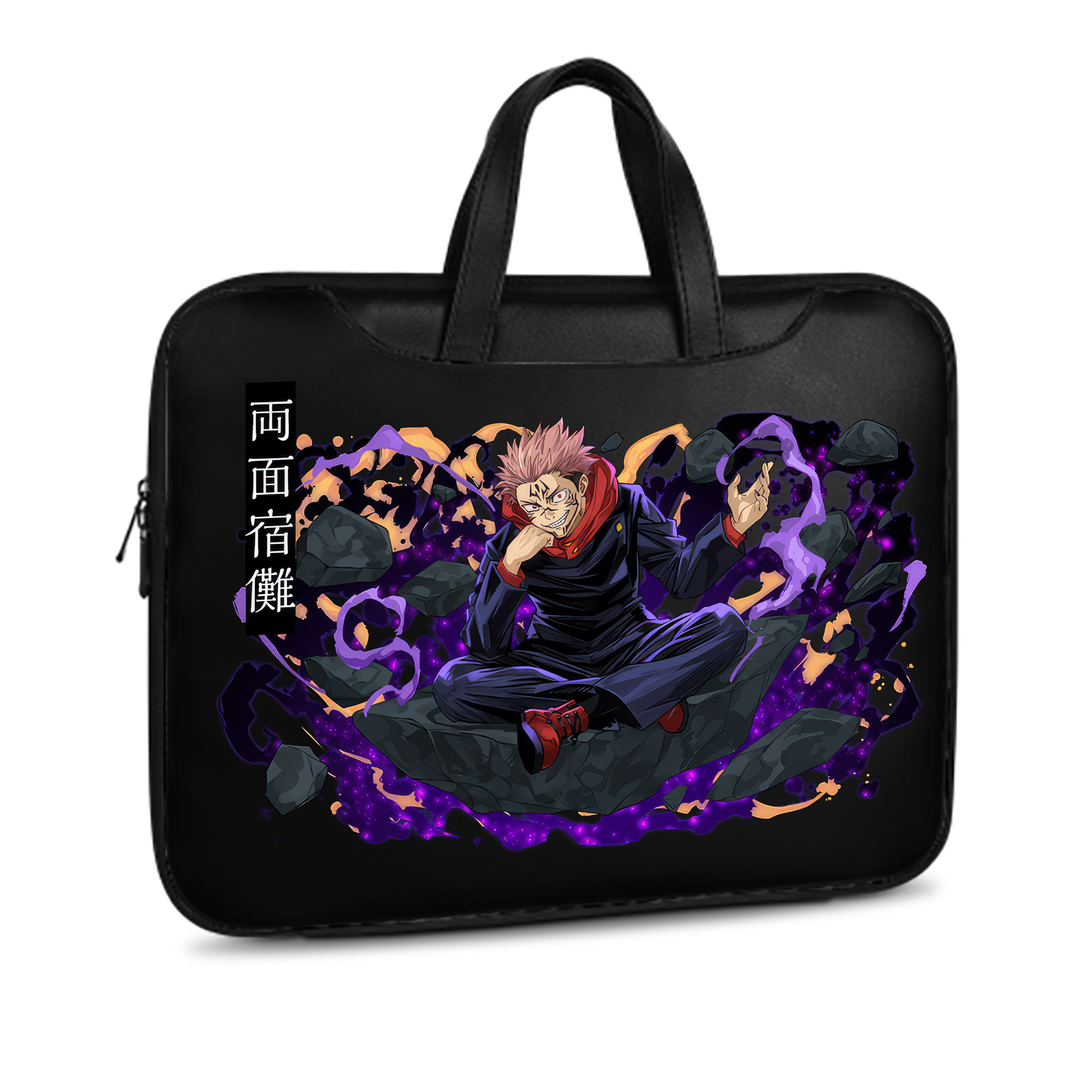 （画像用） 呪術廻戦 Jujutsu Kaisen レザーラップトップバッグ　ノートパソコンケース